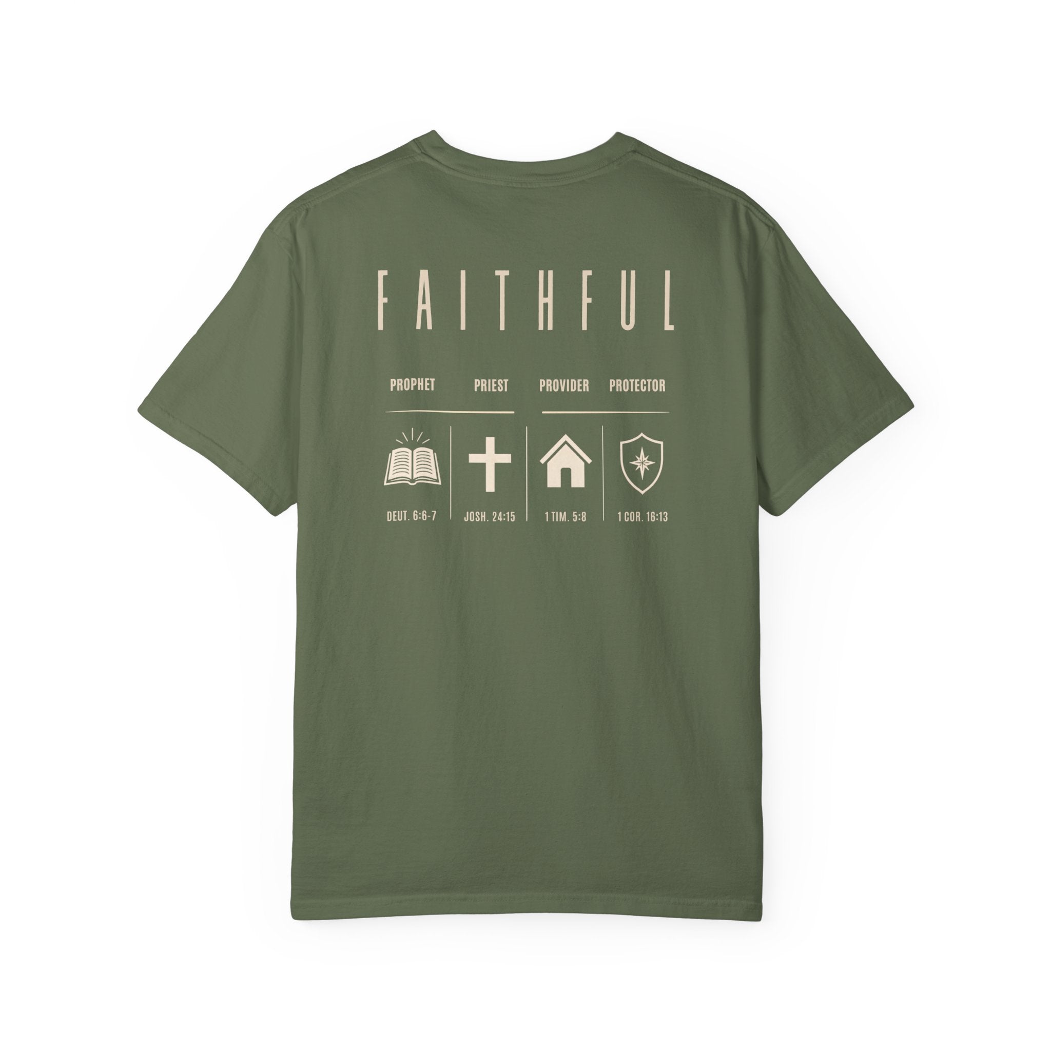 Faithful Christian Father Shirt | Prophet Priest Provider Protector Tee | Biblical Fatherhood Shirt | Christian Dad Gift | Father's Day Gift