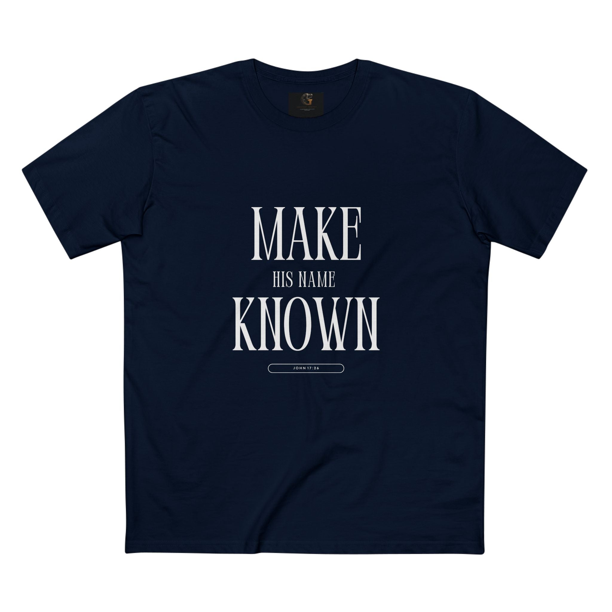 Make His Name Known Shirt | John 17 Revelation 4 Christian Tee | Faith Based Apparel | Gospel Mission | Bible Verse Top for Him