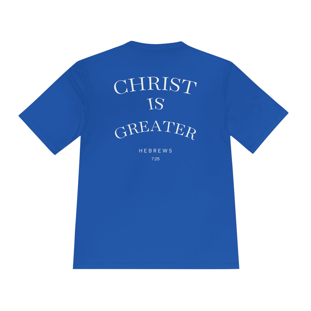 Your Sin is Great but Christ is Greater Performance / Casual T-Shirt