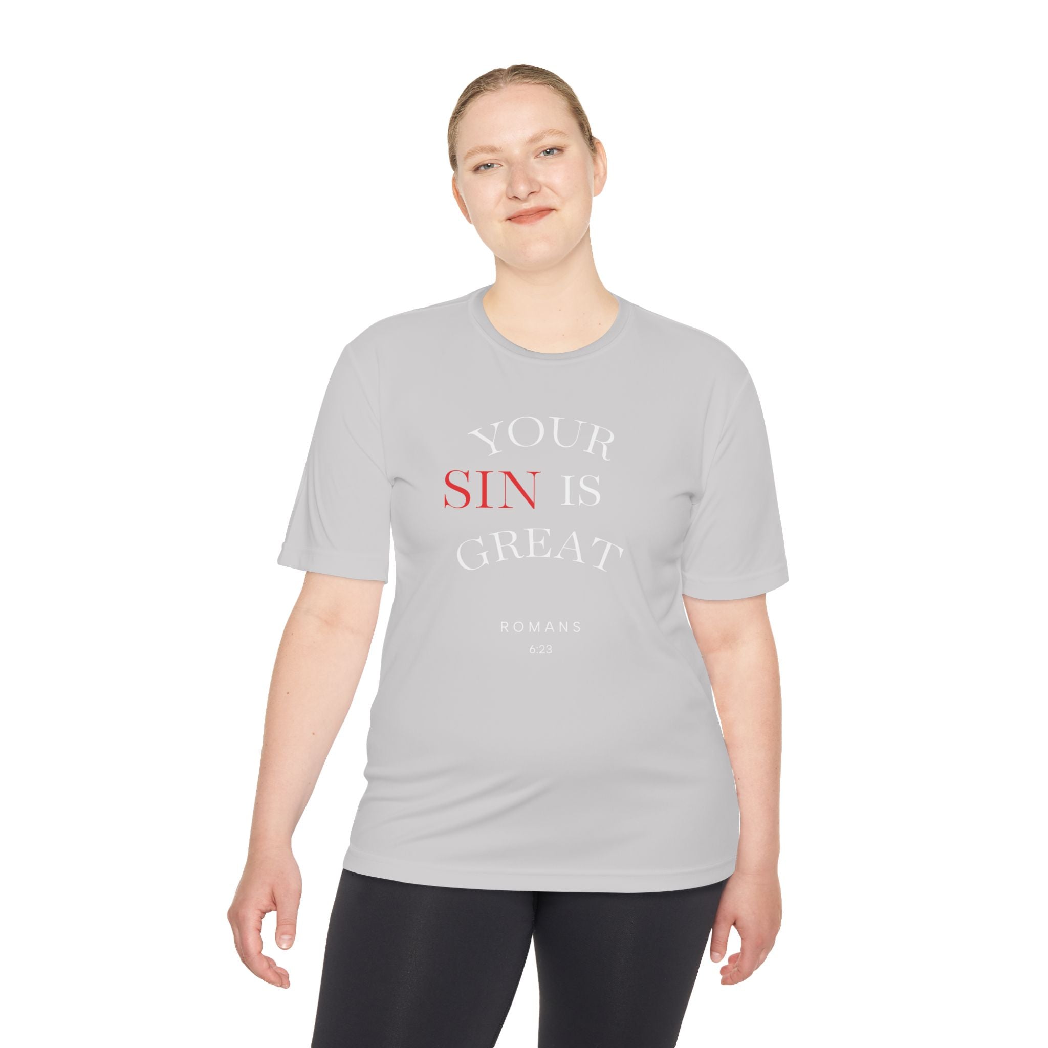 Your Sin is Great but Christ is Greater Performance / Casual T-Shirt