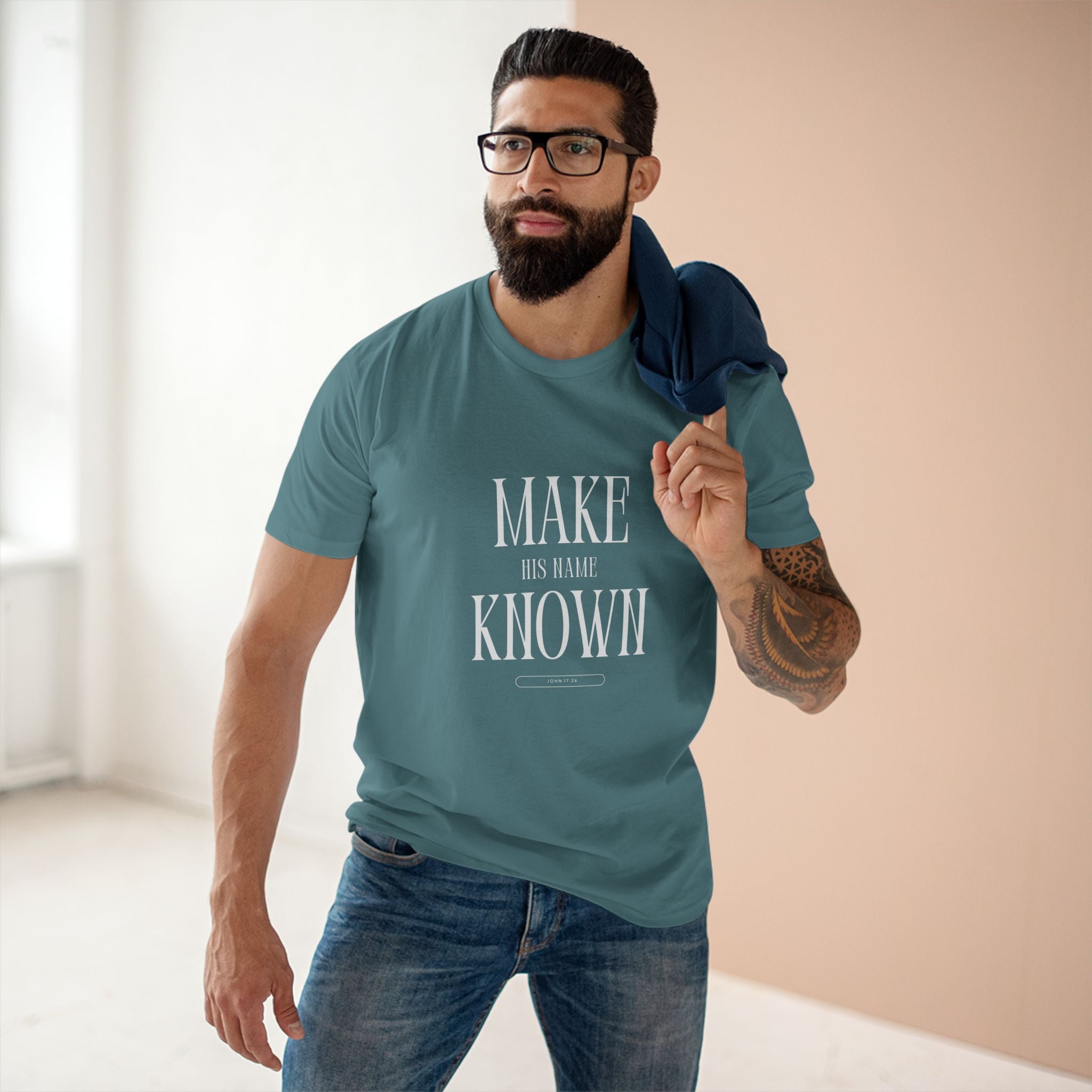 Make His Name Known Shirt | John 17 Revelation 4 Christian Tee | Faith Based Apparel | Gospel Mission | Bible Verse Top for Him