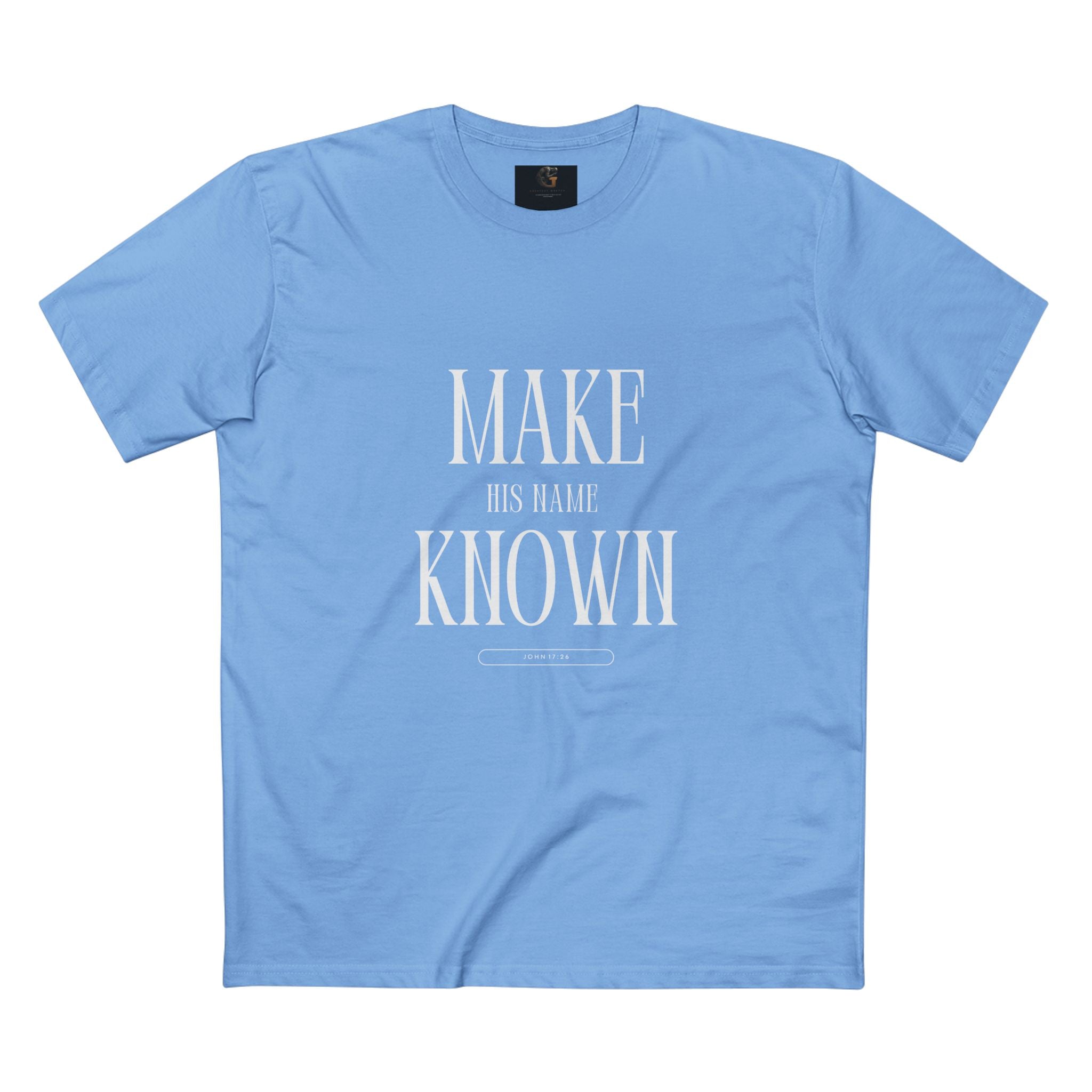 Make His Name Known Shirt | John 17 Revelation 4 Christian Tee | Faith Based Apparel | Gospel Mission | Bible Verse Top for Him