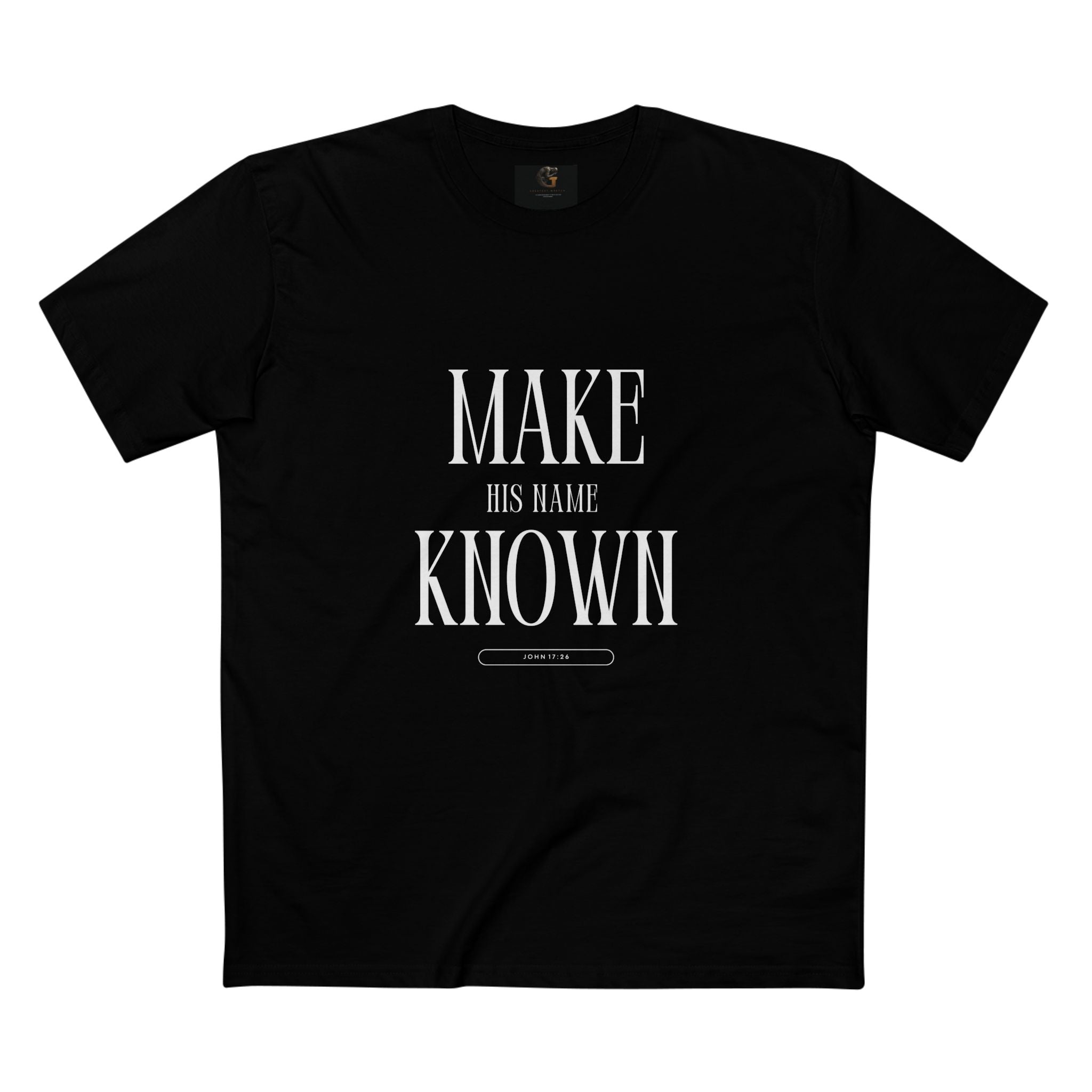 Make His Name Known Shirt | John 17 Revelation 4 Christian Tee | Faith Based Apparel | Gospel Mission | Bible Verse Top for Him