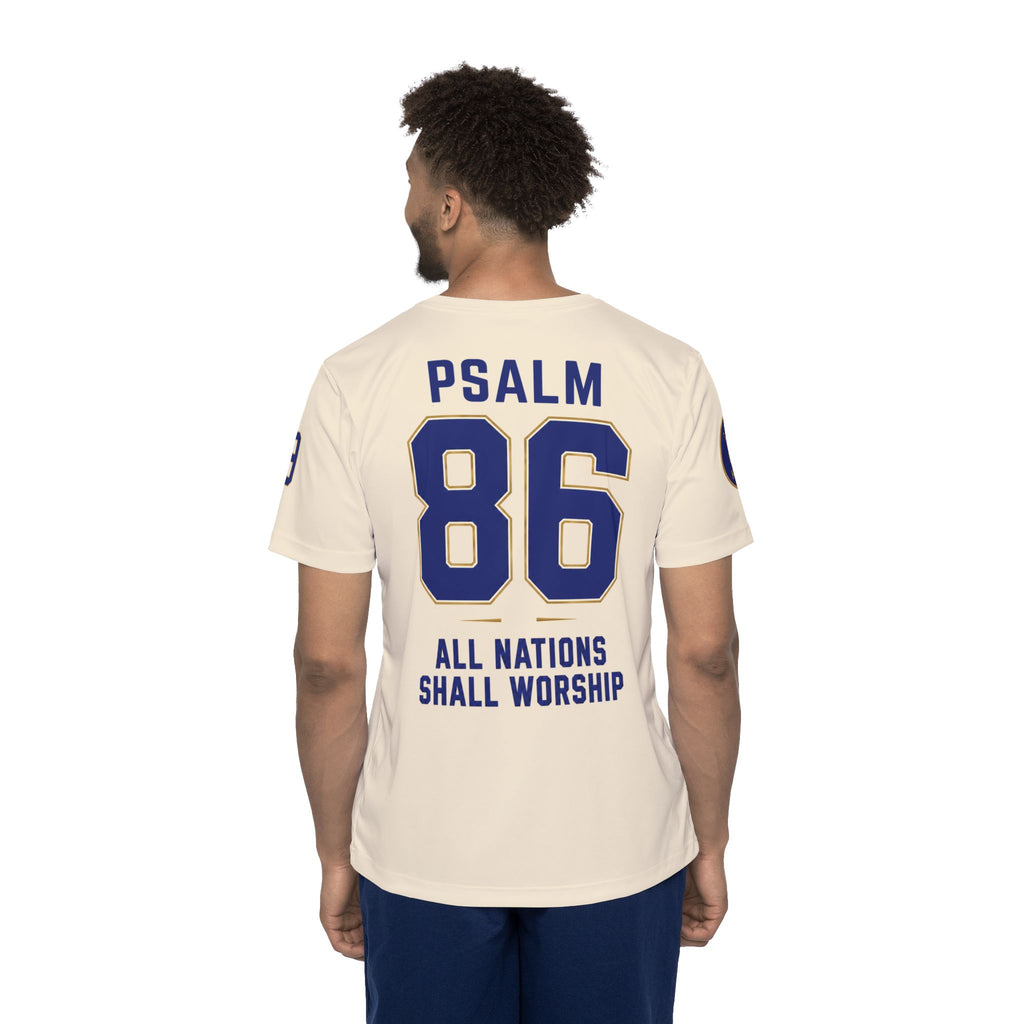 One Savior All Nations Shirt Psalm 86:9 Soccer Jersey Christian Football Shirt King of Kings Christian Apparel Faith Based Streetwear