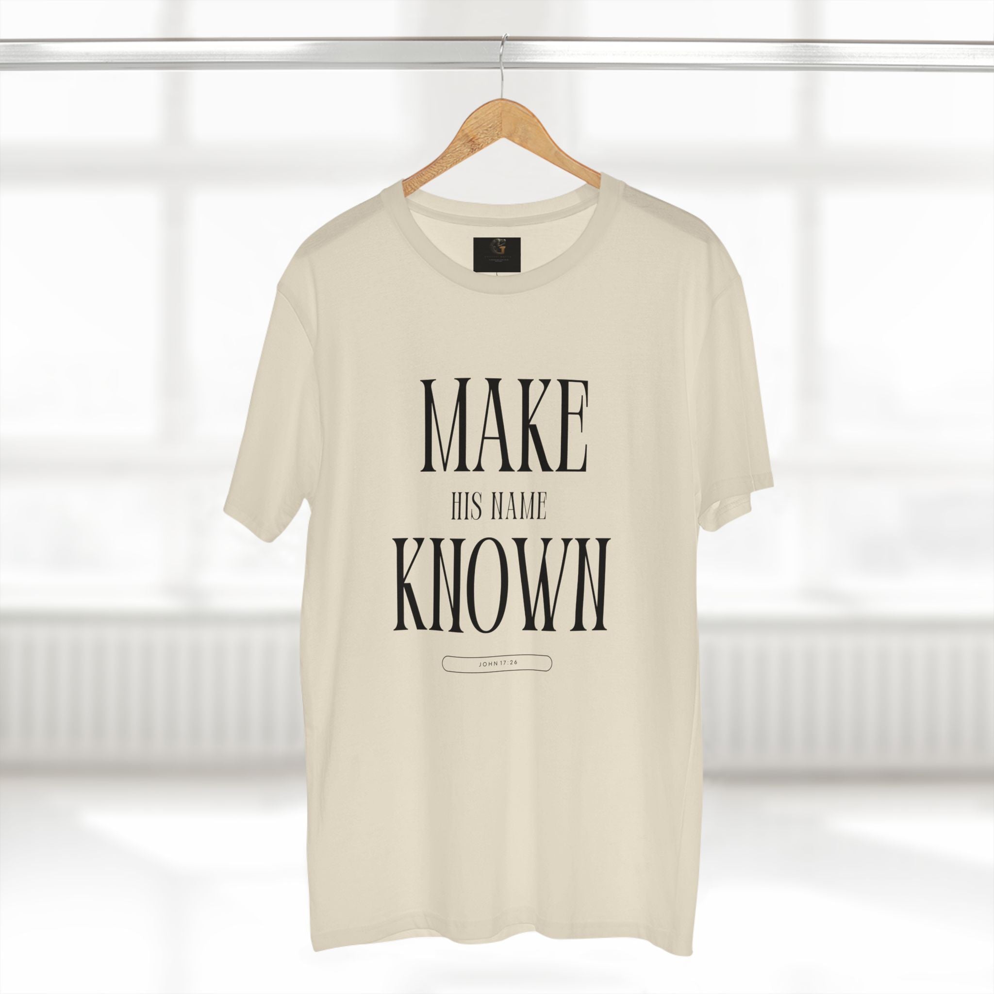 Make His Name Known Shirt | John 17 Revelation 4 Christian Tee | Faith Based Apparel | Gospel Mission | Bible Verse Top for Him