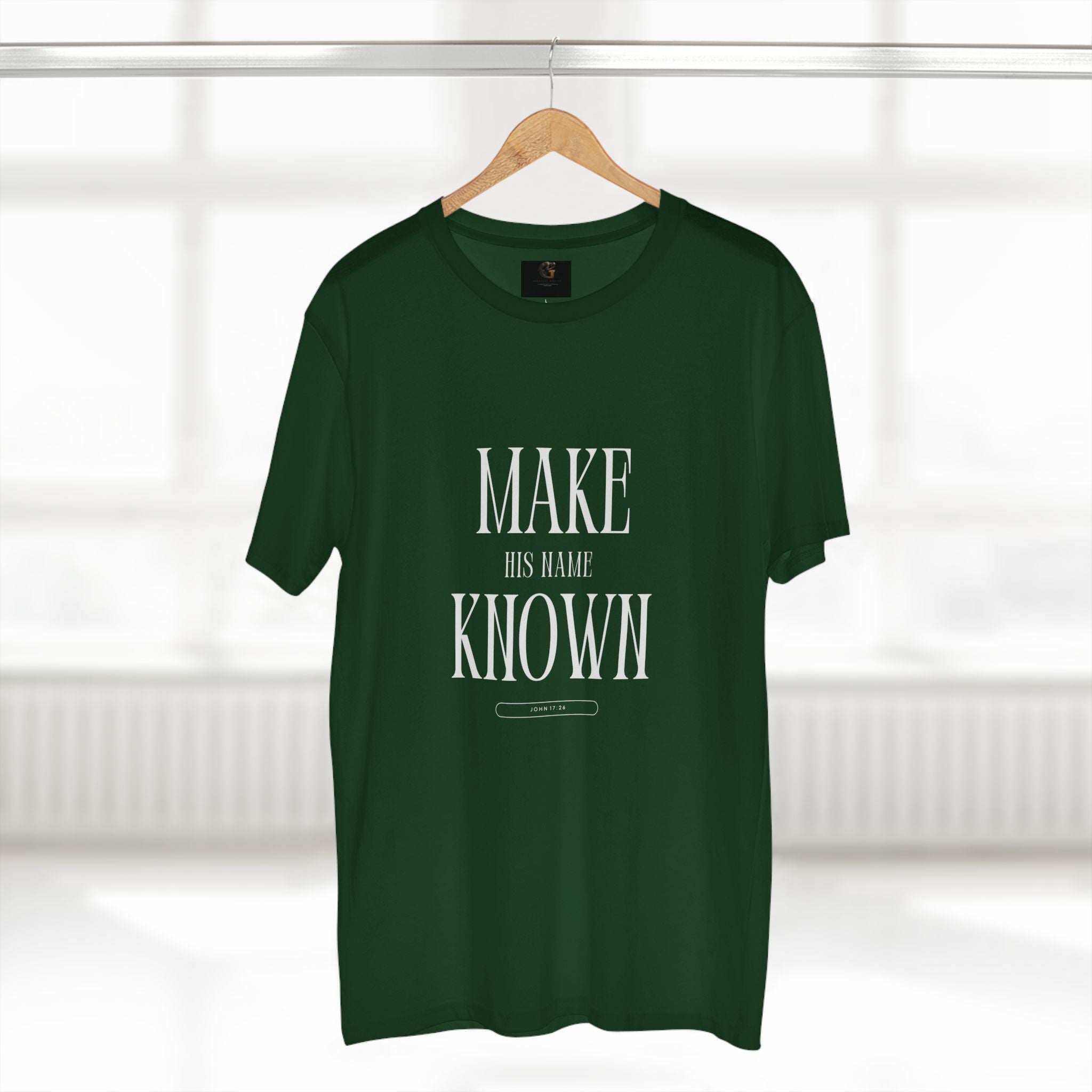 Make His Name Known Shirt | John 17 Revelation 4 Christian Tee | Faith Based Apparel | Gospel Mission | Bible Verse Top for Him