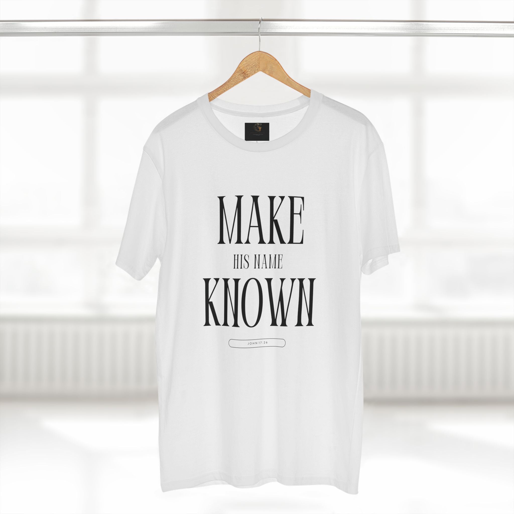 Make His Name Known Shirt | John 17 Revelation 4 Christian Tee | Faith Based Apparel | Gospel Mission | Bible Verse Top for Him