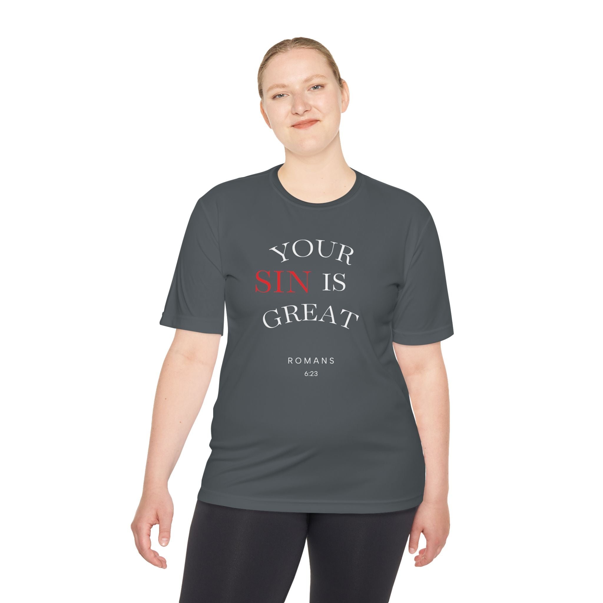 Your Sin is Great but Christ is Greater Performance / Casual T-Shirt