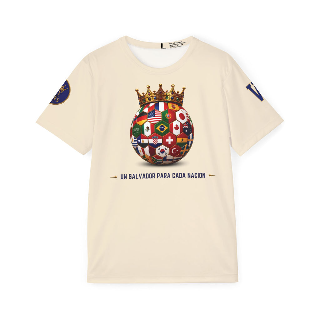 Un Salvador, Todas las Naciones | Salmo 86:9 | Cristiano Fútbol | Camiseta Cristiana Rey de Reyes | Ropa Cristiana | Cristiana Inspirada