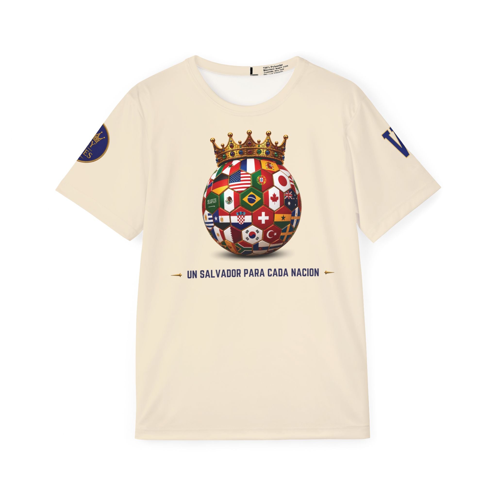 Un Salvador, Todas las Naciones | Salmo 86:9 | Cristiano Fútbol | Camiseta Cristiana Rey de Reyes | Ropa Cristiana | Cristiana Inspirada