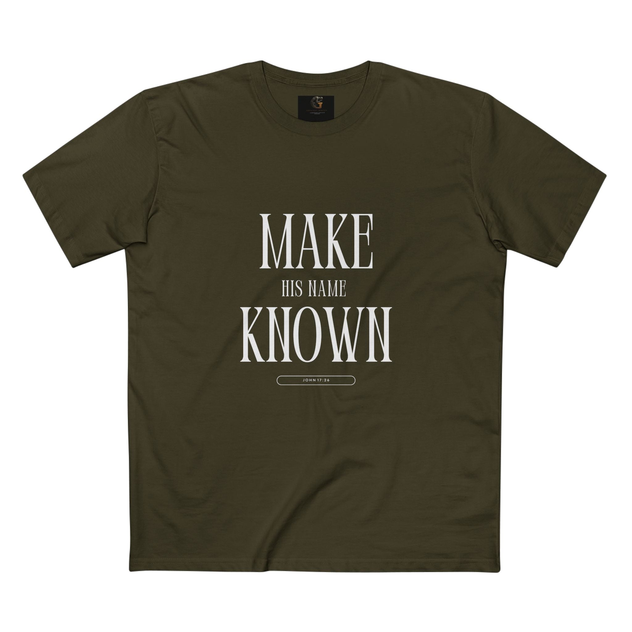 Make His Name Known Shirt | John 17 Revelation 4 Christian Tee | Faith Based Apparel | Gospel Mission | Bible Verse Top for Him