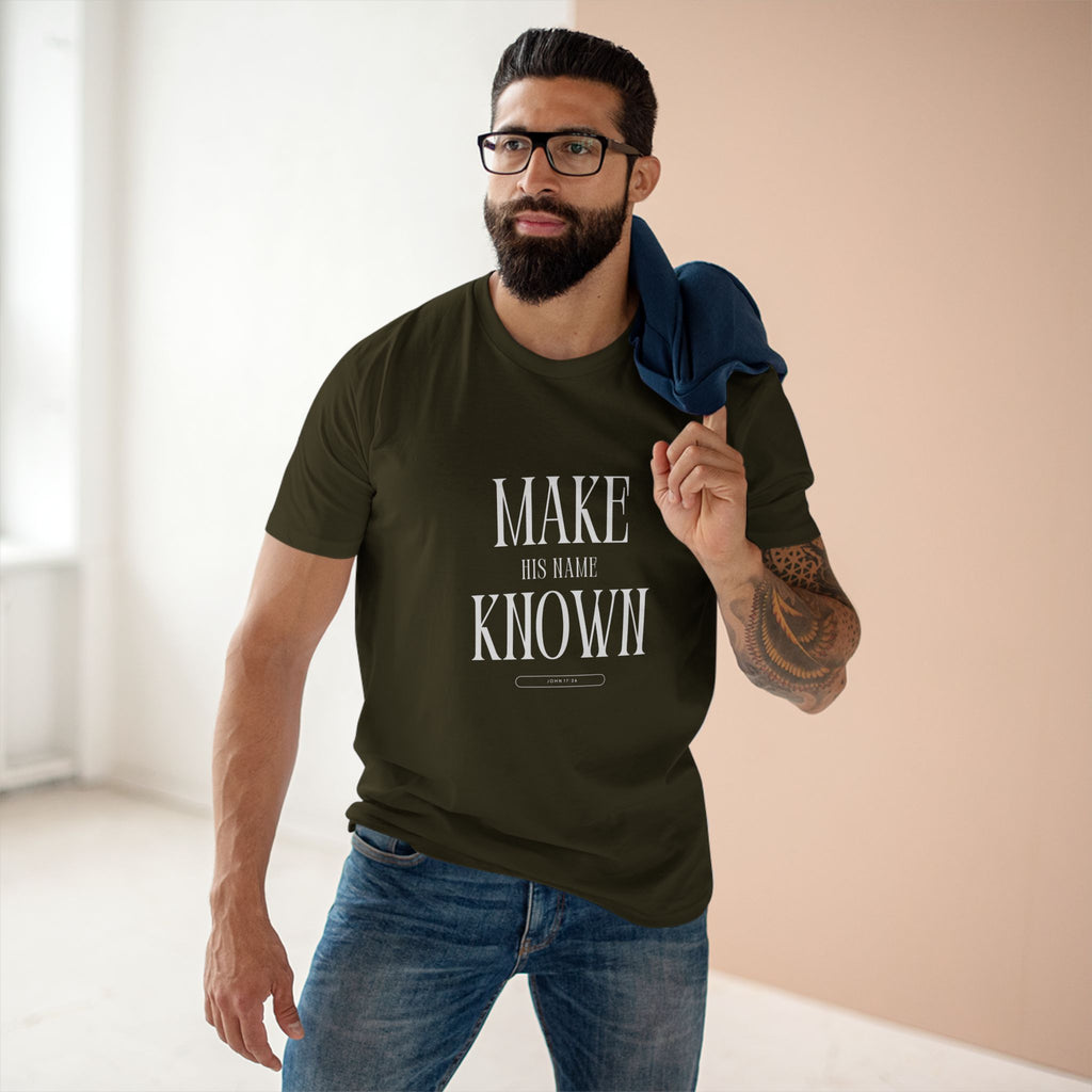 Make His Name Known Shirt | John 17 Revelation 4 Christian Tee | Faith Based Apparel | Gospel Mission | Bible Verse Top for Him