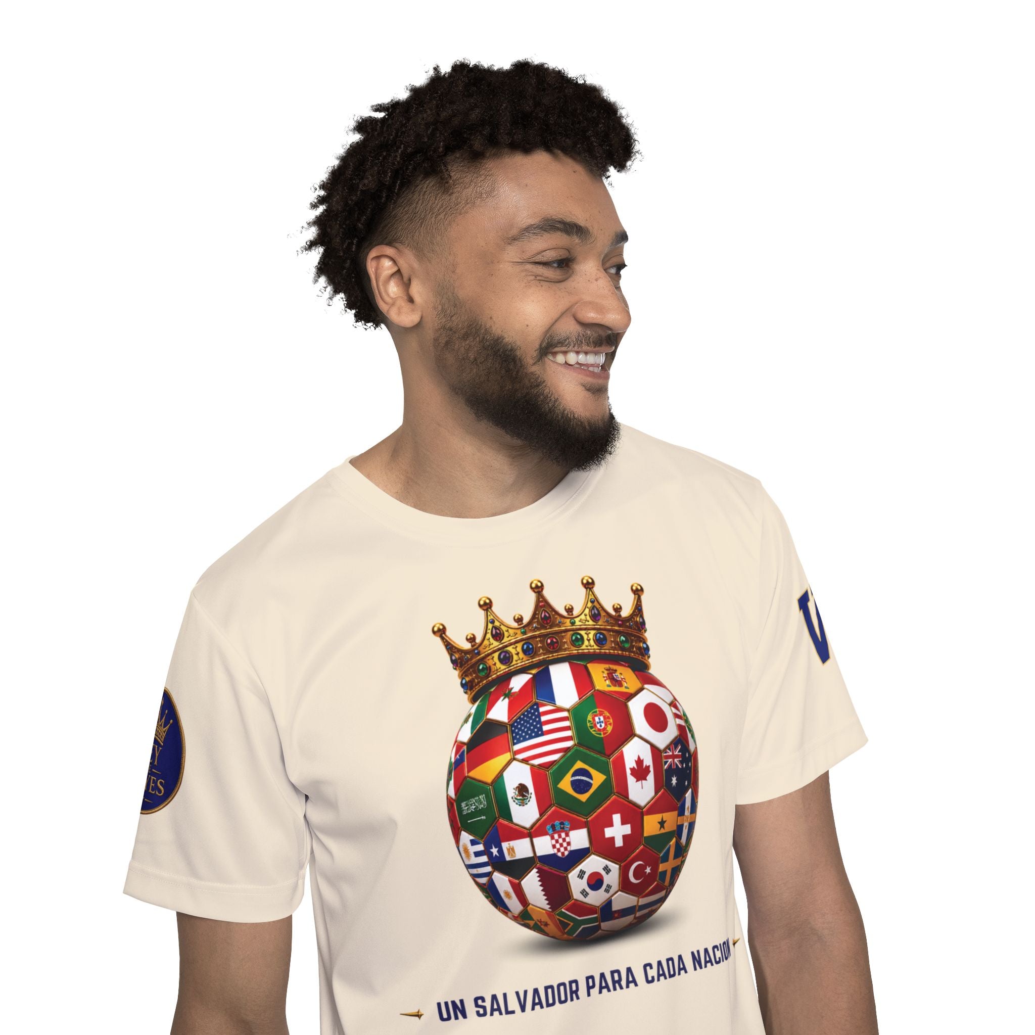 Un Salvador, Todas las Naciones | Salmo 86:9 | Cristiano Fútbol | Camiseta Cristiana Rey de Reyes | Ropa Cristiana | Cristiana Inspirada