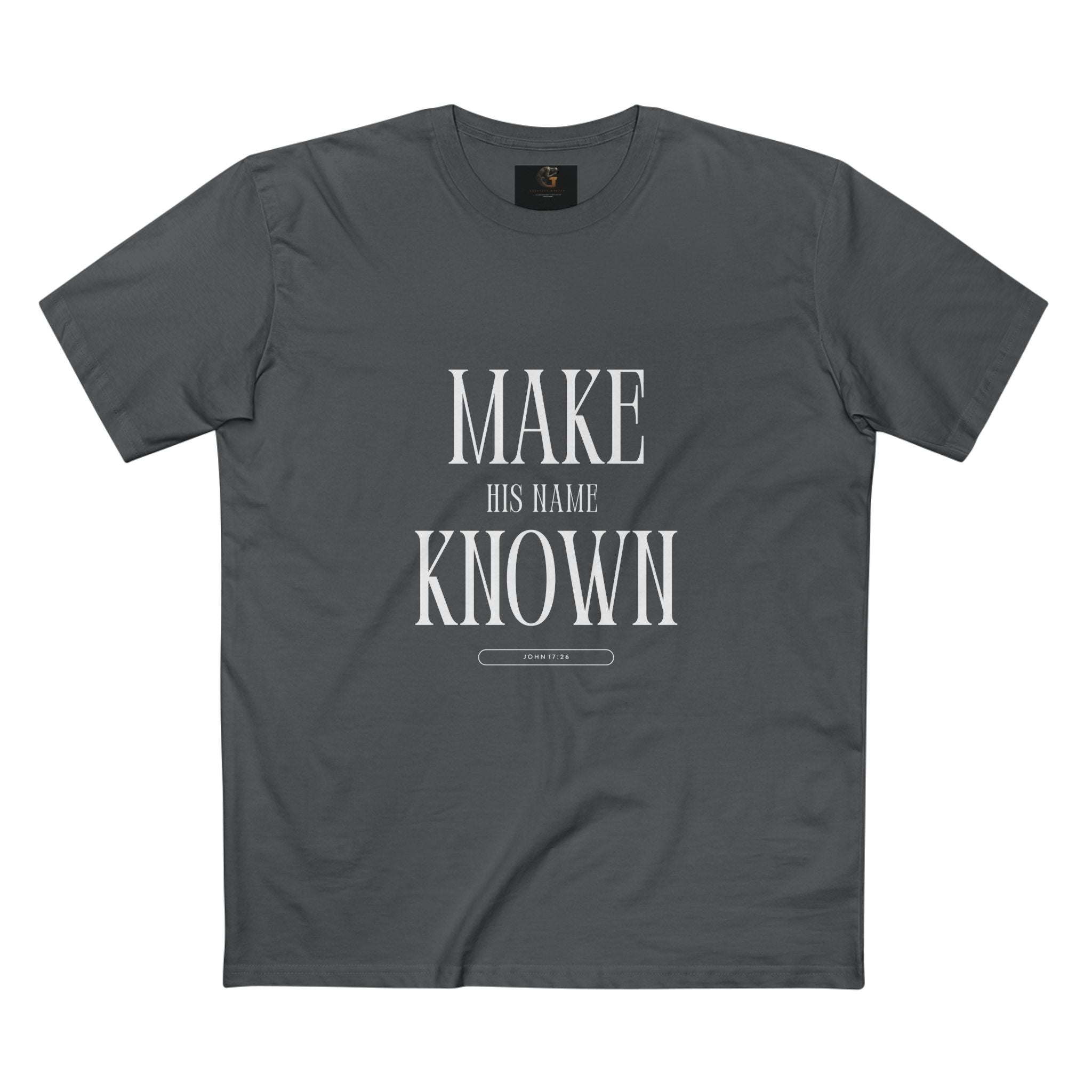 Make His Name Known Shirt | John 17 Revelation 4 Christian Tee | Faith Based Apparel | Gospel Mission | Bible Verse Top for Him