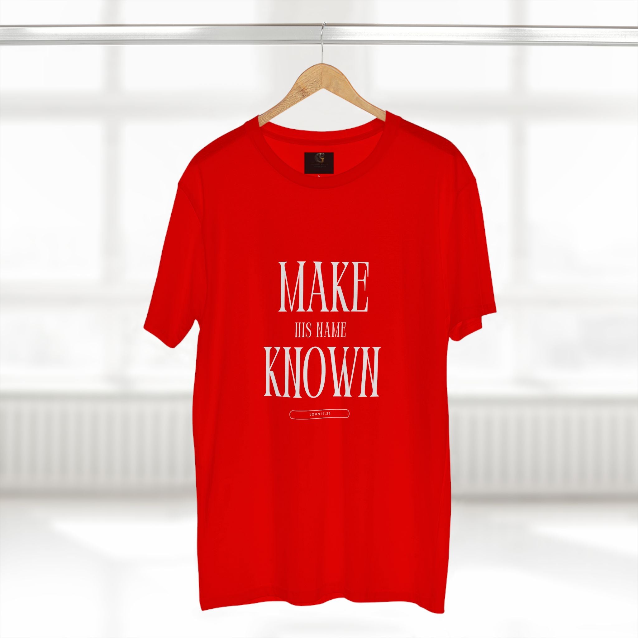 Make His Name Known Shirt | John 17 Revelation 4 Christian Tee | Faith Based Apparel | Gospel Mission | Bible Verse Top for Him
