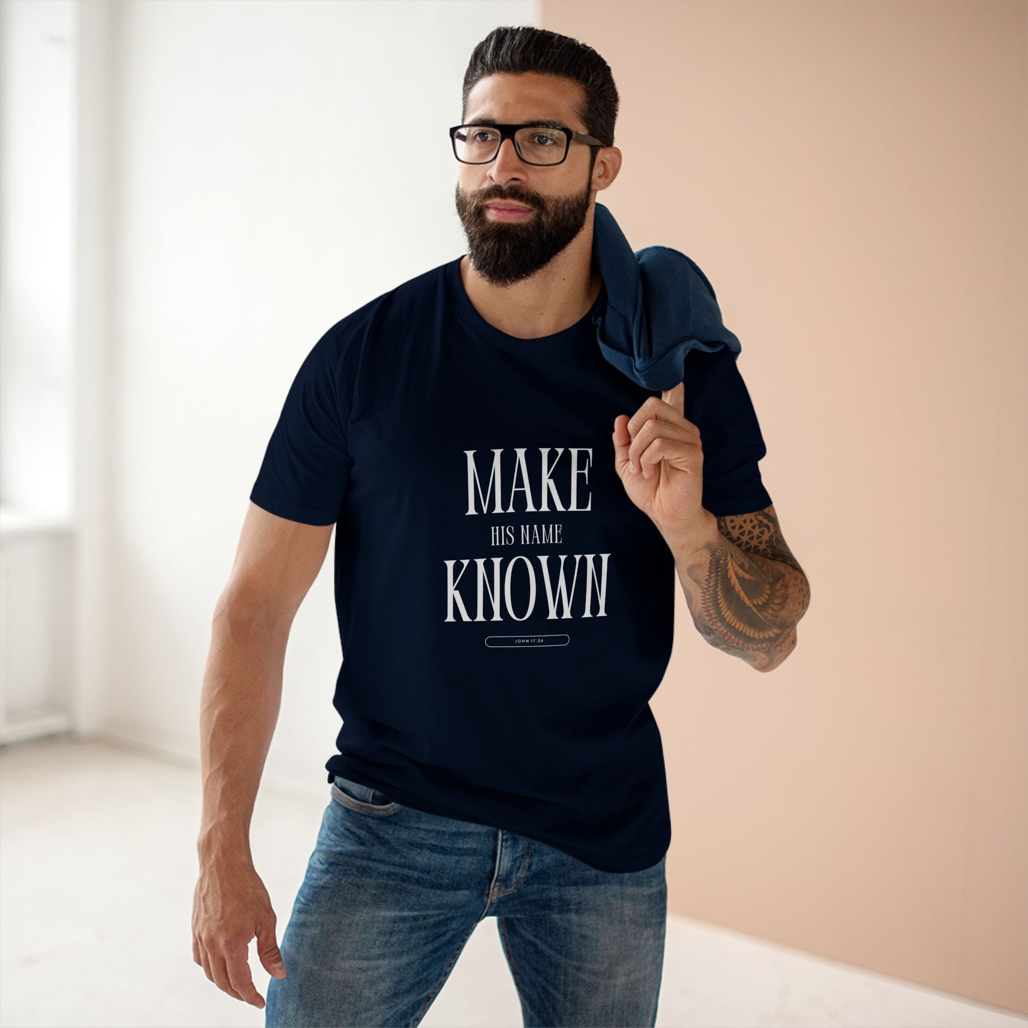Make His Name Known Shirt | John 17 Revelation 4 Christian Tee | Faith Based Apparel | Gospel Mission | Bible Verse Top for Him