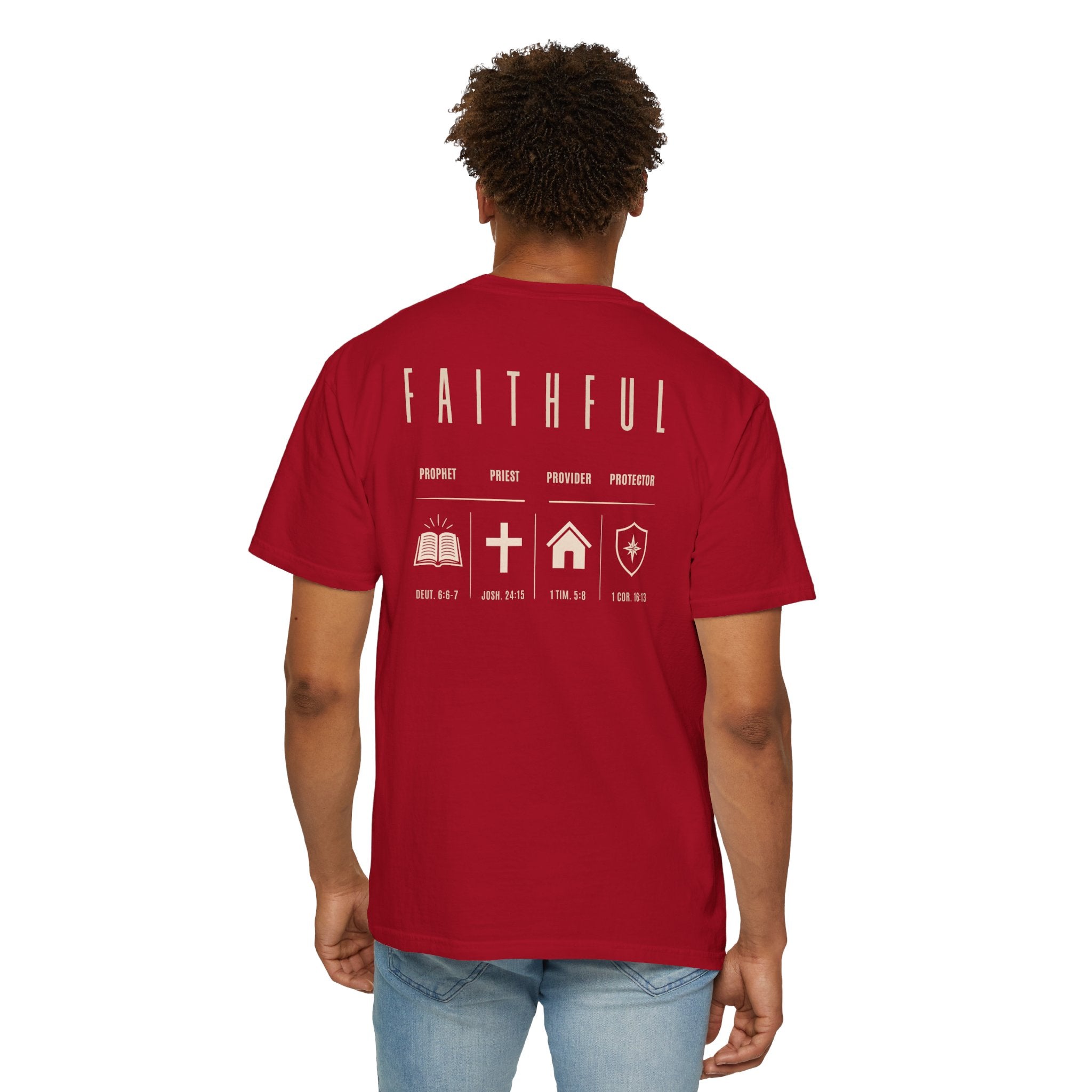 Faithful Christian Father Shirt | Prophet Priest Provider Protector Tee | Biblical Fatherhood Shirt | Christian Dad Gift | Father's Day Gift