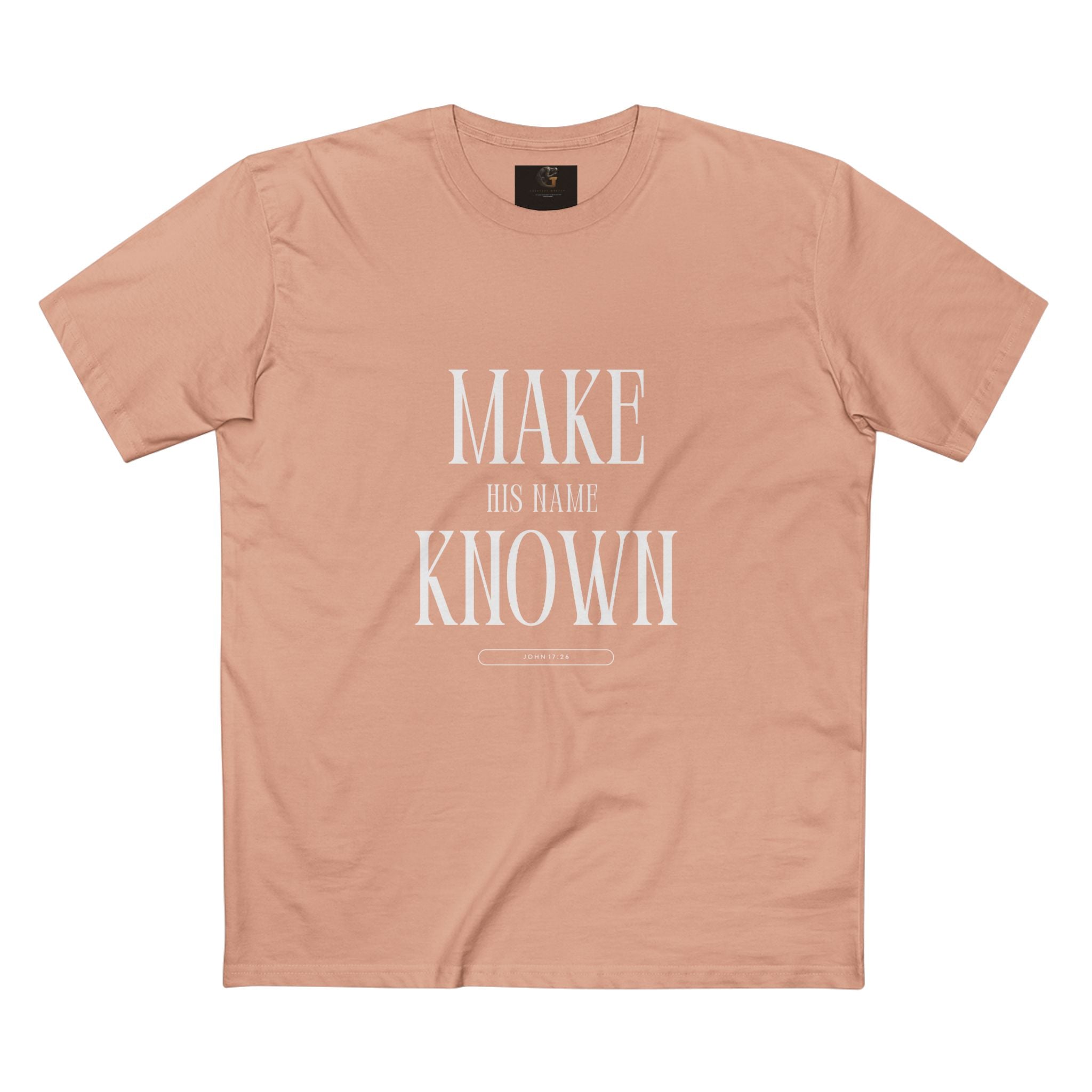 Make His Name Known Shirt | John 17 Revelation 4 Christian Tee | Faith Based Apparel | Gospel Mission | Bible Verse Top for Him