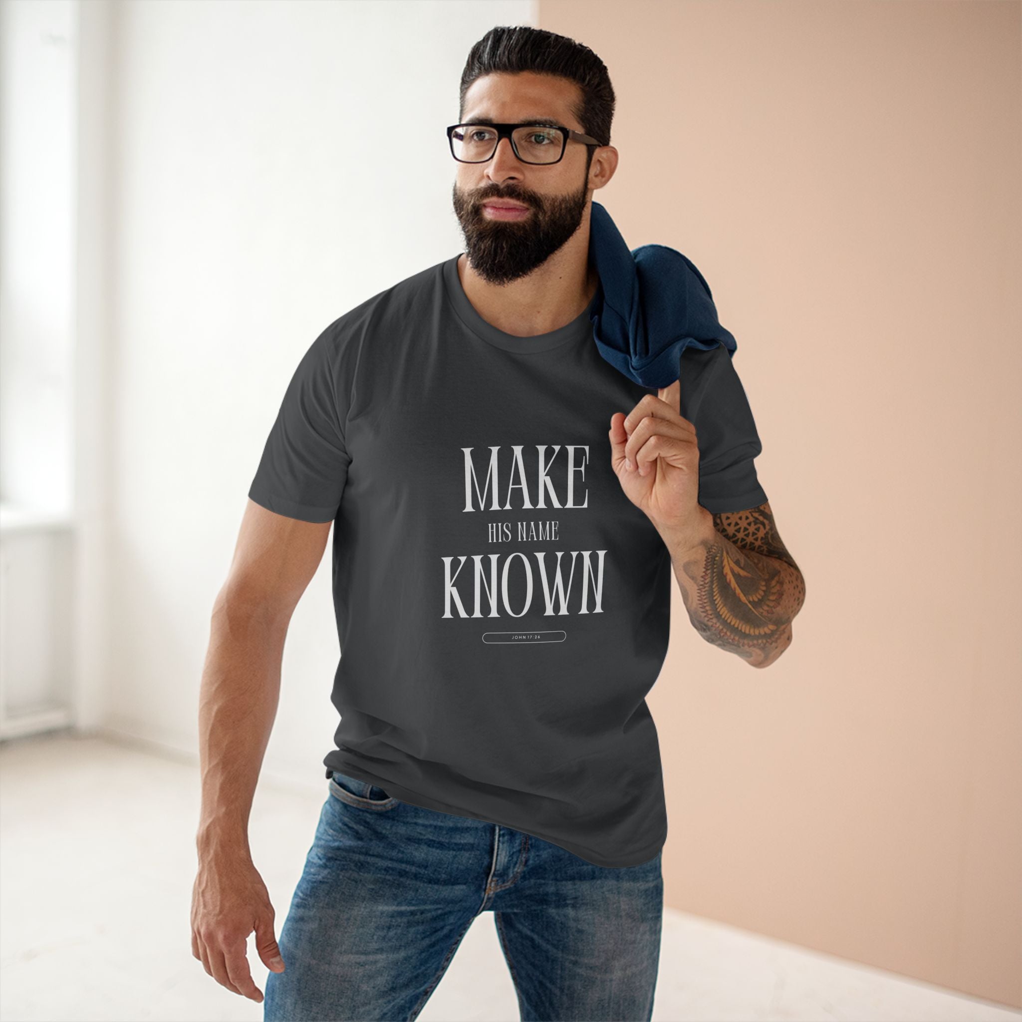 Make His Name Known Shirt | John 17 Revelation 4 Christian Tee | Faith Based Apparel | Gospel Mission | Bible Verse Top for Him