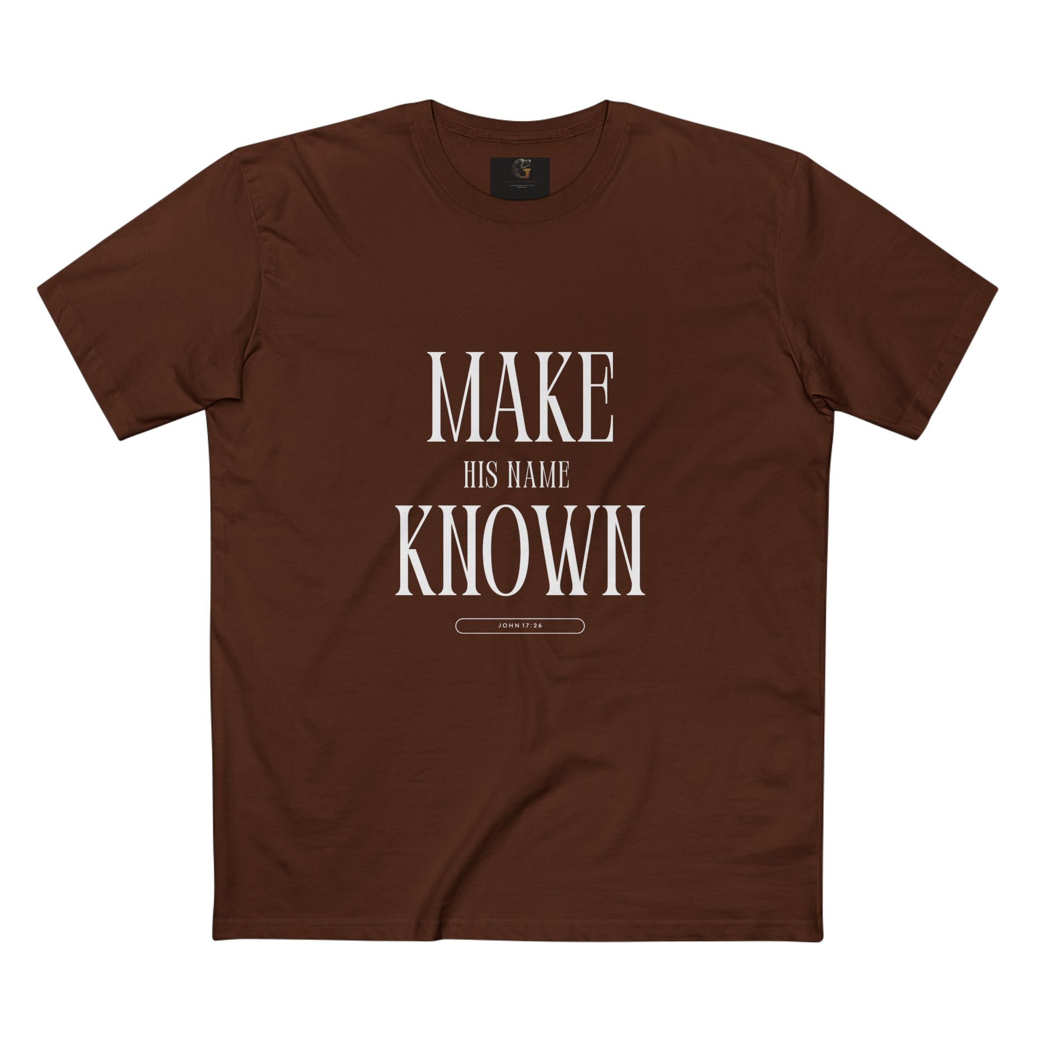 Make His Name Known Shirt | John 17 Revelation 4 Christian Tee | Faith Based Apparel | Gospel Mission | Bible Verse Top for Him