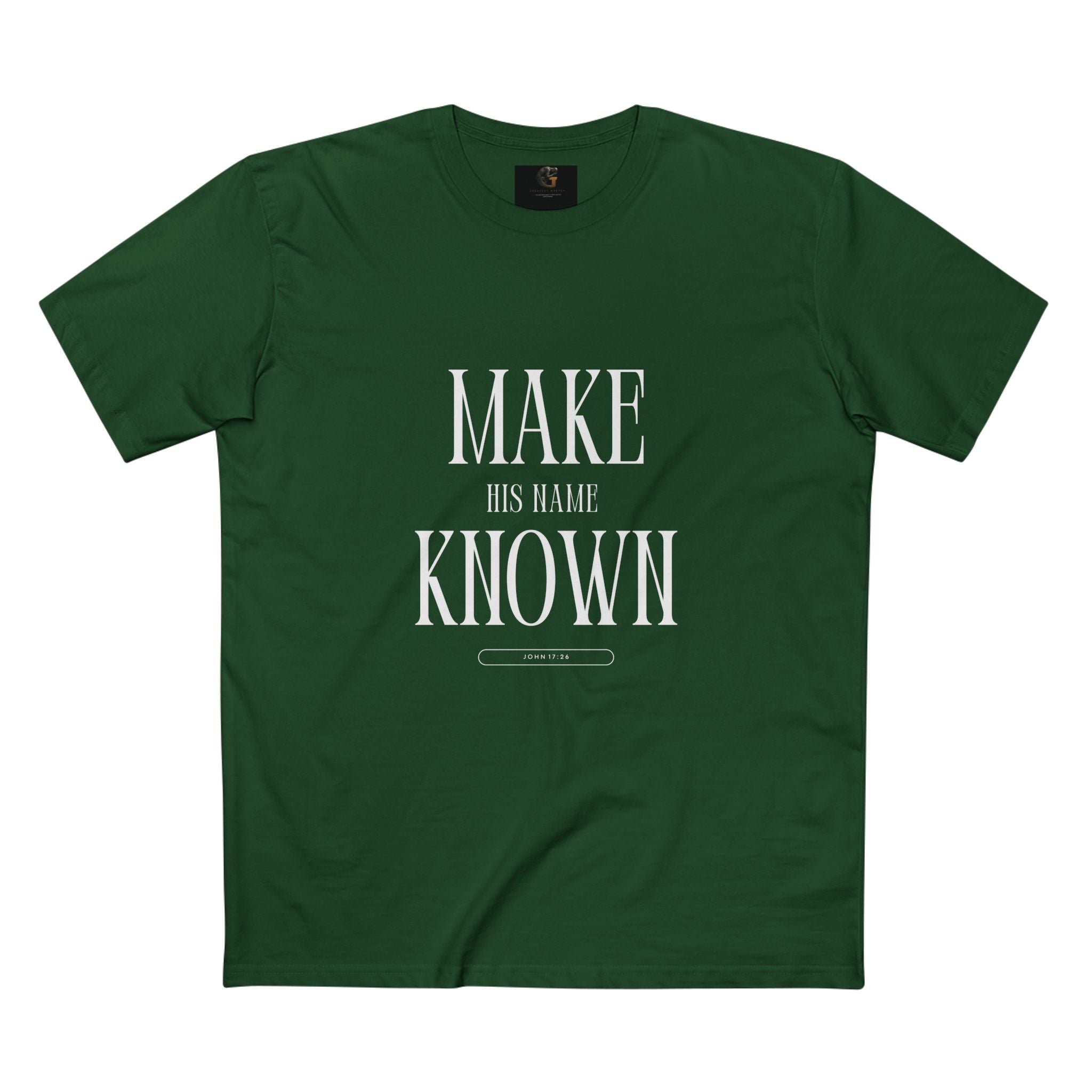Make His Name Known Shirt | John 17 Revelation 4 Christian Tee | Faith Based Apparel | Gospel Mission | Bible Verse Top for Him