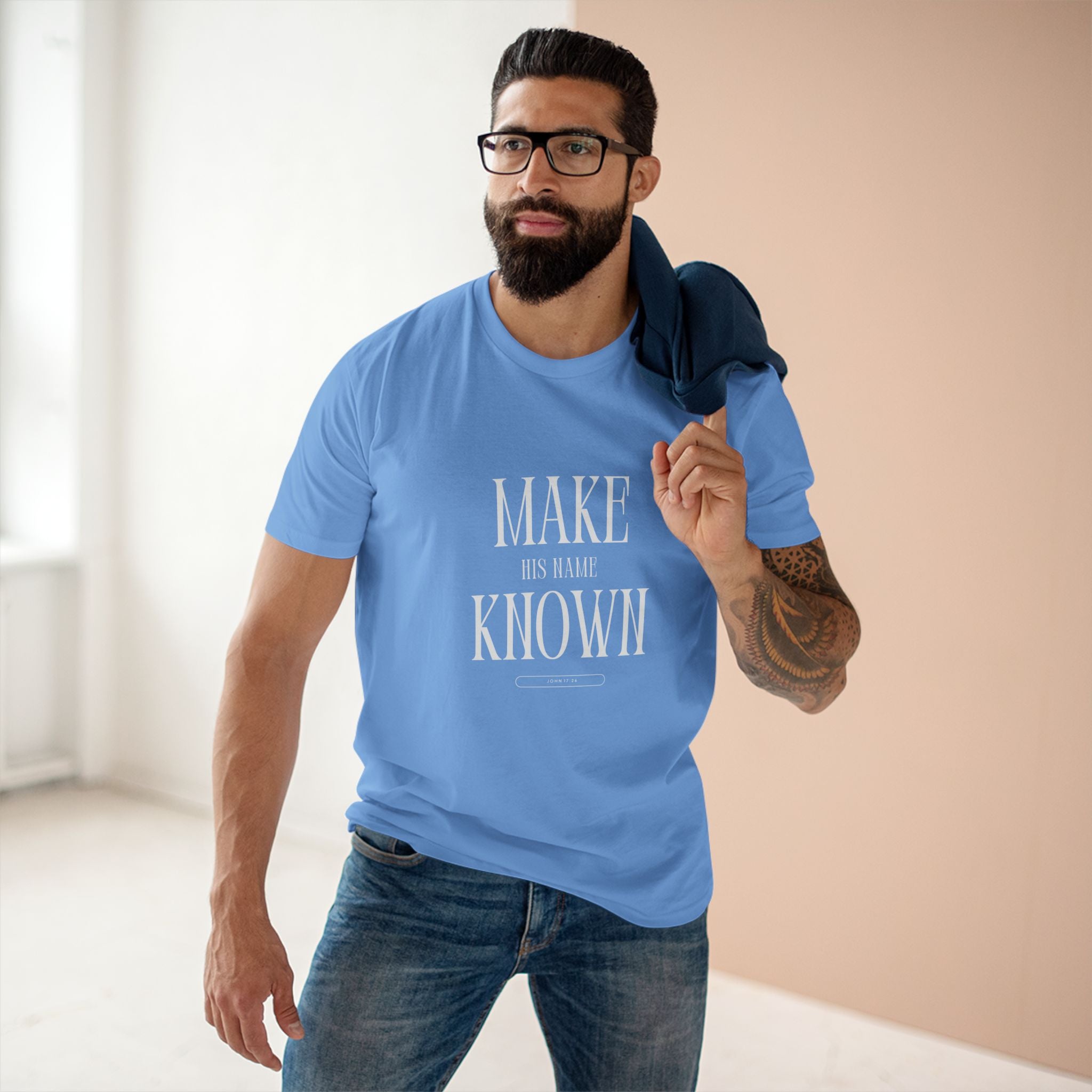 Make His Name Known Shirt | John 17 Revelation 4 Christian Tee | Faith Based Apparel | Gospel Mission | Bible Verse Top for Him