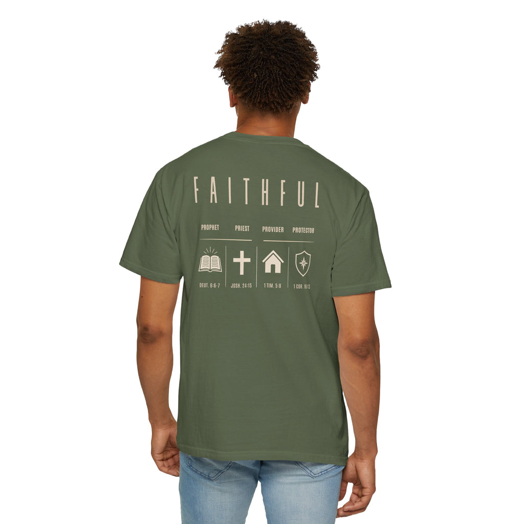 Faithful Christian Father Shirt | Prophet Priest Provider Protector Tee | Biblical Fatherhood Shirt | Christian Dad Gift | Father's Day Gift