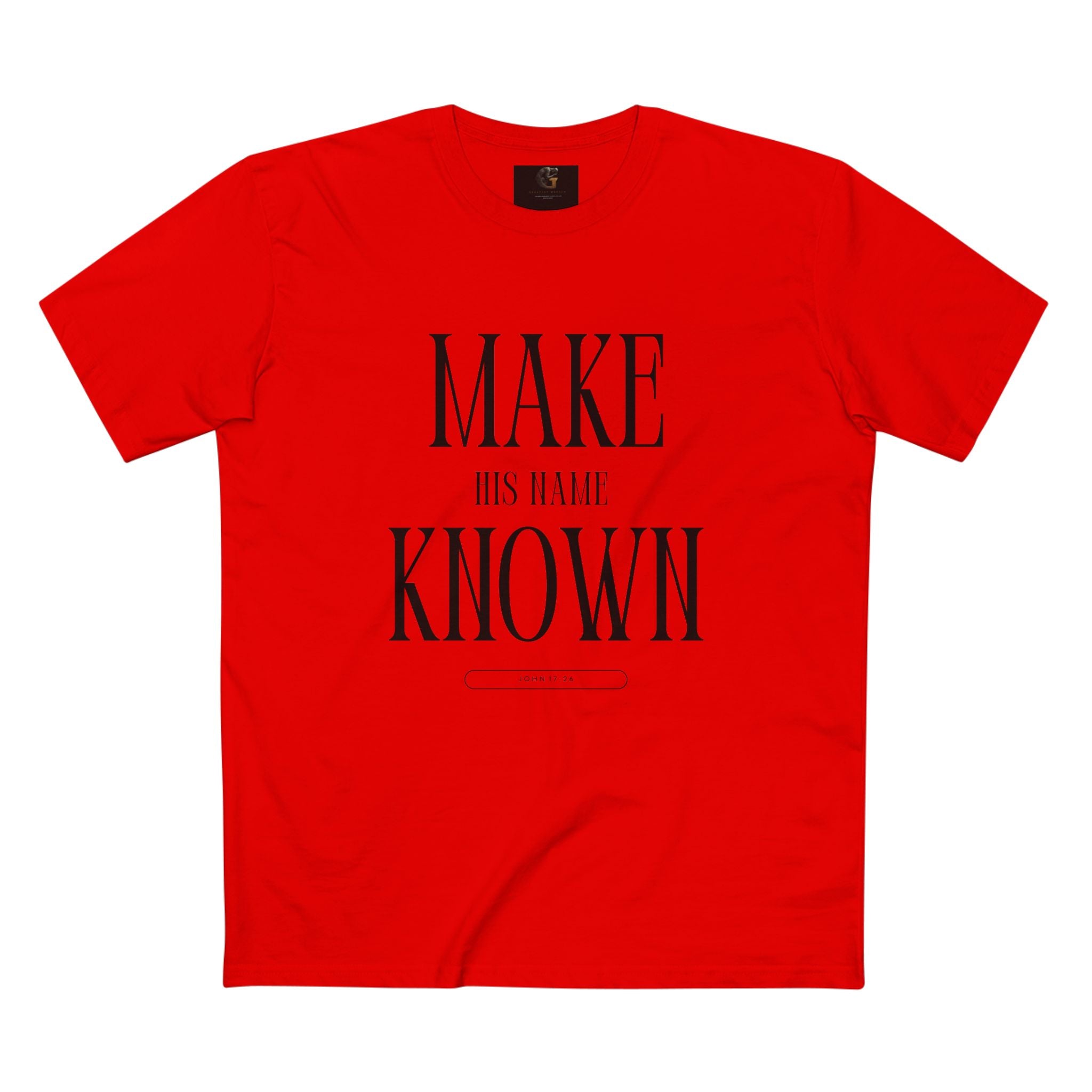 Make His Name Known Shirt | John 17 Revelation 4 Christian Tee | Faith Based Apparel | Gospel Mission | Bible Verse Top for Him