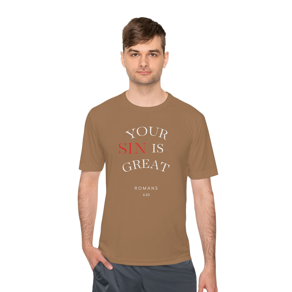 Your Sin is Great but Christ is Greater Performance / Casual T-Shirt