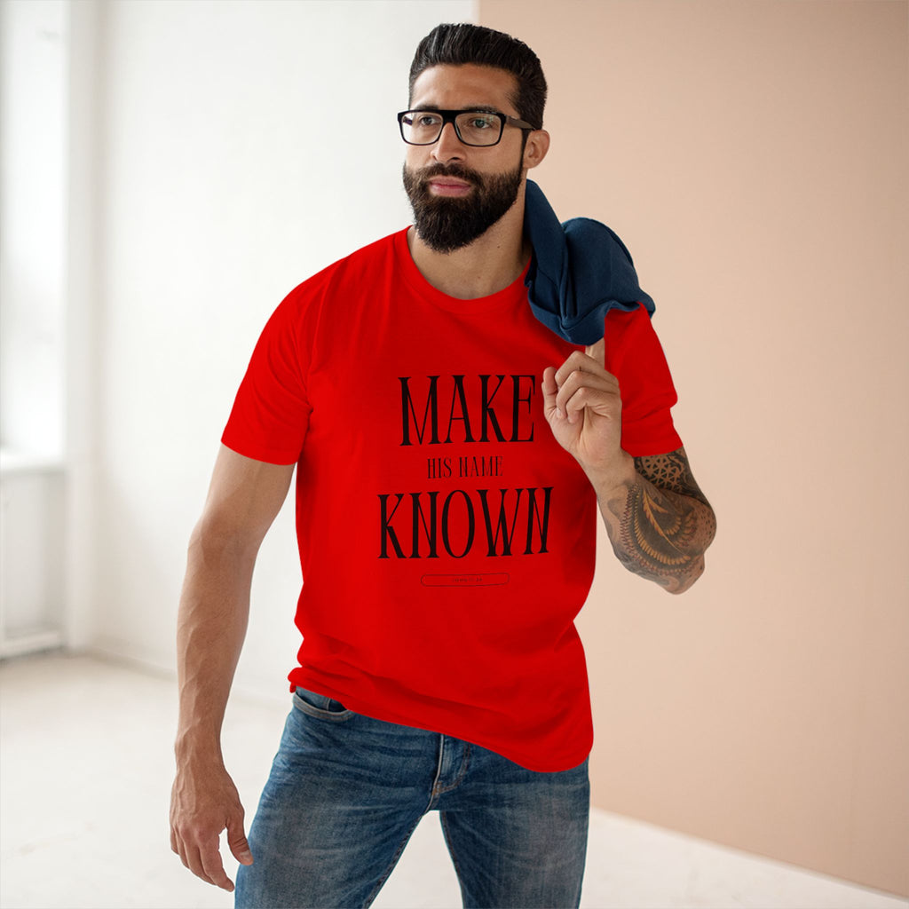 Make His Name Known Shirt | John 17 Revelation 4 Christian Tee | Faith Based Apparel | Gospel Mission | Bible Verse Top for Him