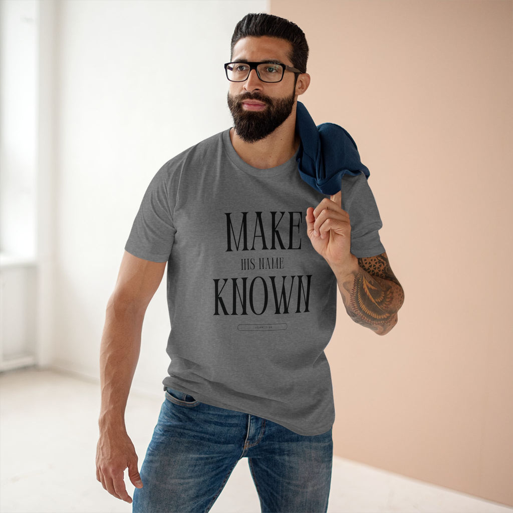 Make His Name Known Shirt | John 17 Revelation 4 Christian Tee | Faith Based Apparel | Gospel Mission | Bible Verse Top for Him
