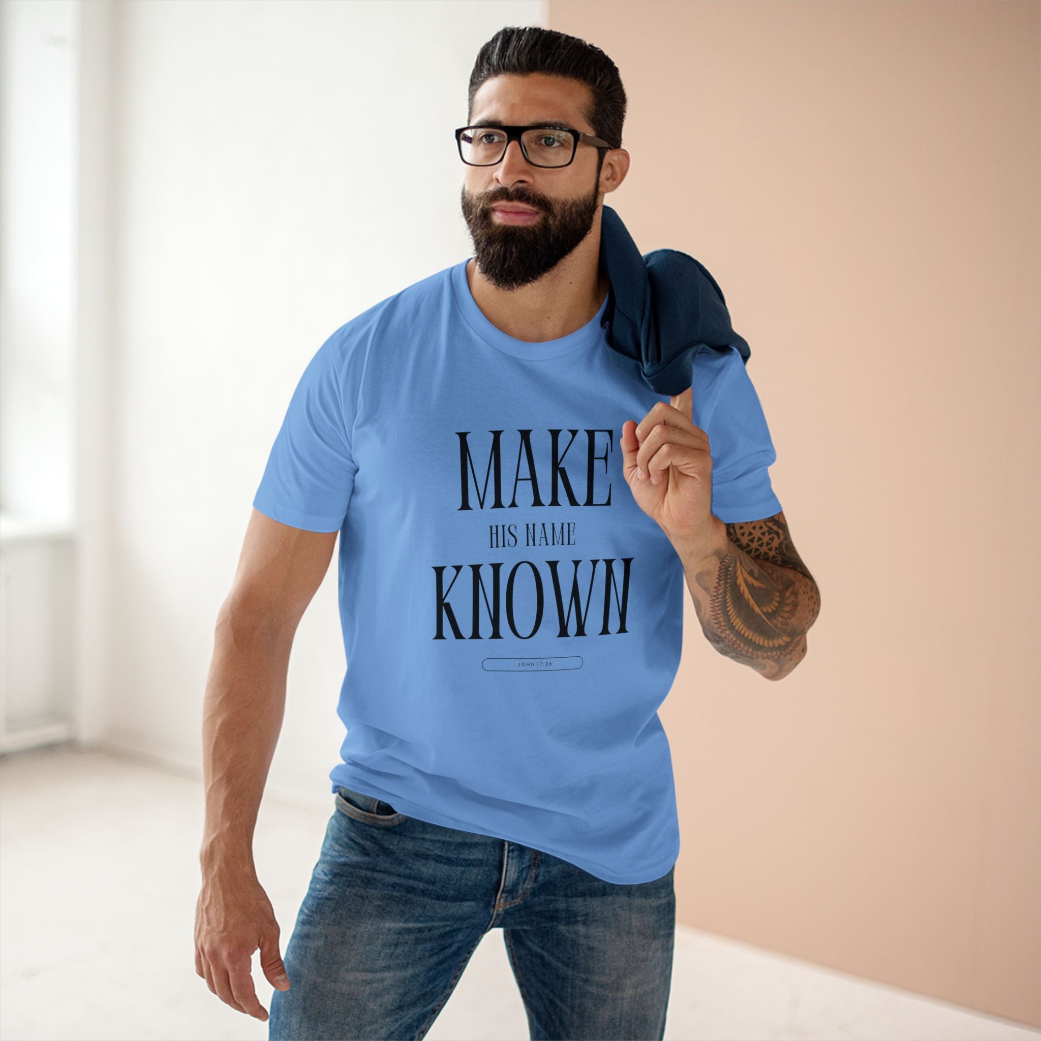 Make His Name Known Shirt | John 17 Revelation 4 Christian Tee | Faith Based Apparel | Gospel Mission | Bible Verse Top for Him