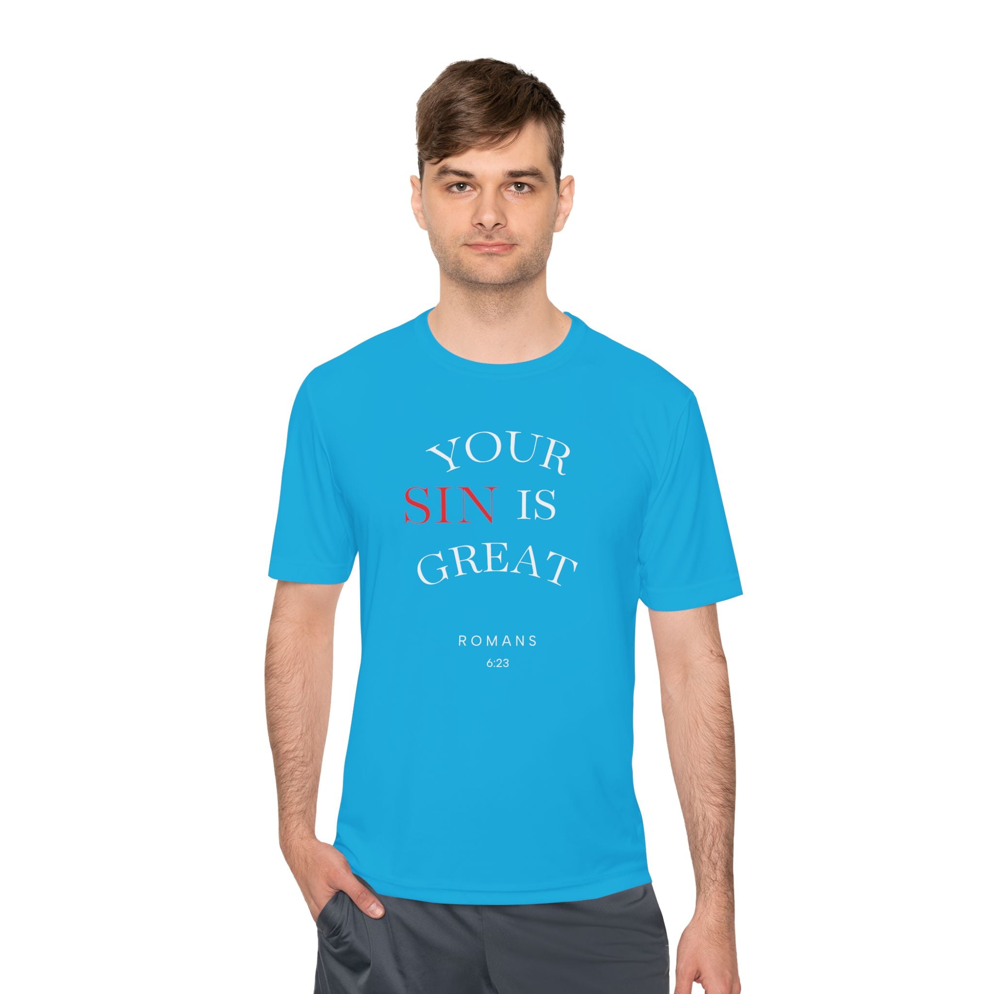 Your Sin is Great but Christ is Greater Performance / Casual T-Shirt