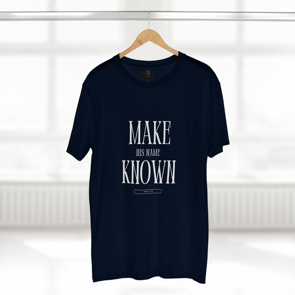 Make His Name Known Shirt | John 17 Revelation 4 Christian Tee | Faith Based Apparel | Gospel Mission | Bible Verse Top for Him