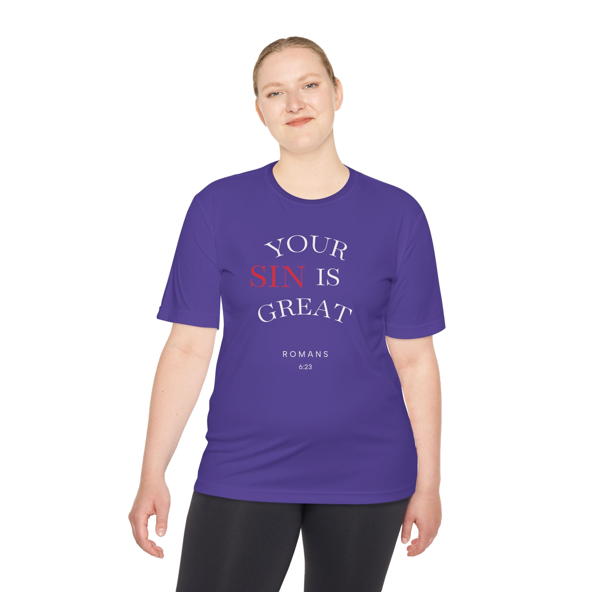 Your Sin is Great but Christ is Greater Performance / Casual T-Shirt