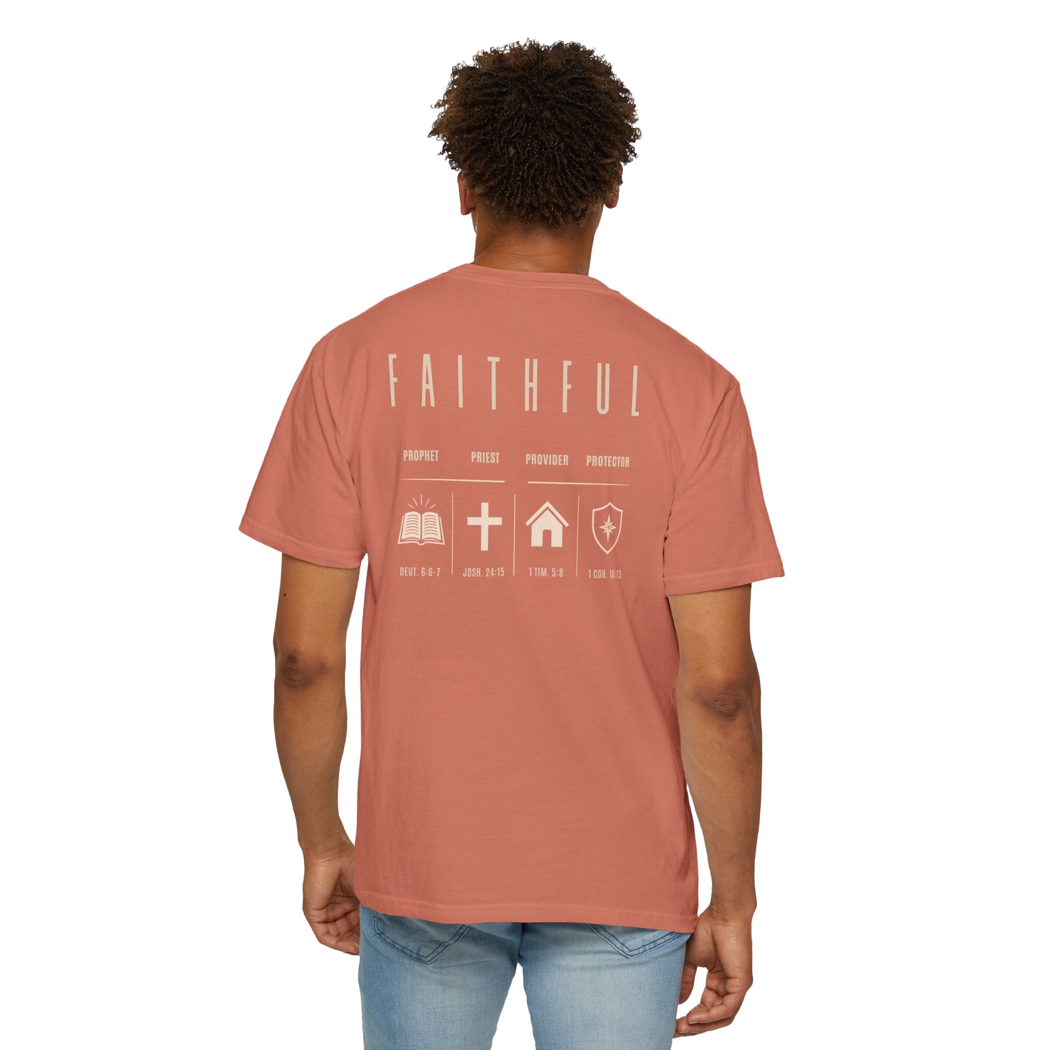 Faithful Christian Father Shirt | Prophet Priest Provider Protector Tee | Biblical Fatherhood Shirt | Christian Dad Gift | Father's Day Gift