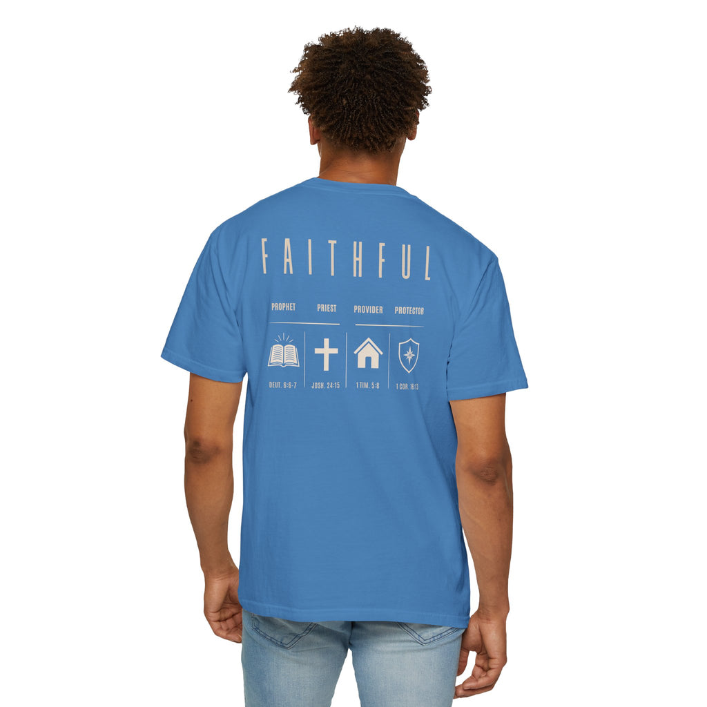Faithful Christian Father Shirt | Prophet Priest Provider Protector Tee | Biblical Fatherhood Shirt | Christian Dad Gift | Father's Day Gift