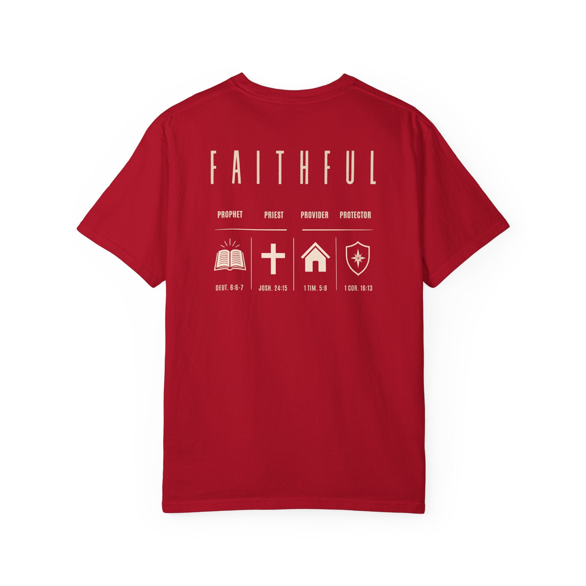 Faithful Christian Father Shirt | Prophet Priest Provider Protector Tee | Biblical Fatherhood Shirt | Christian Dad Gift | Father's Day Gift