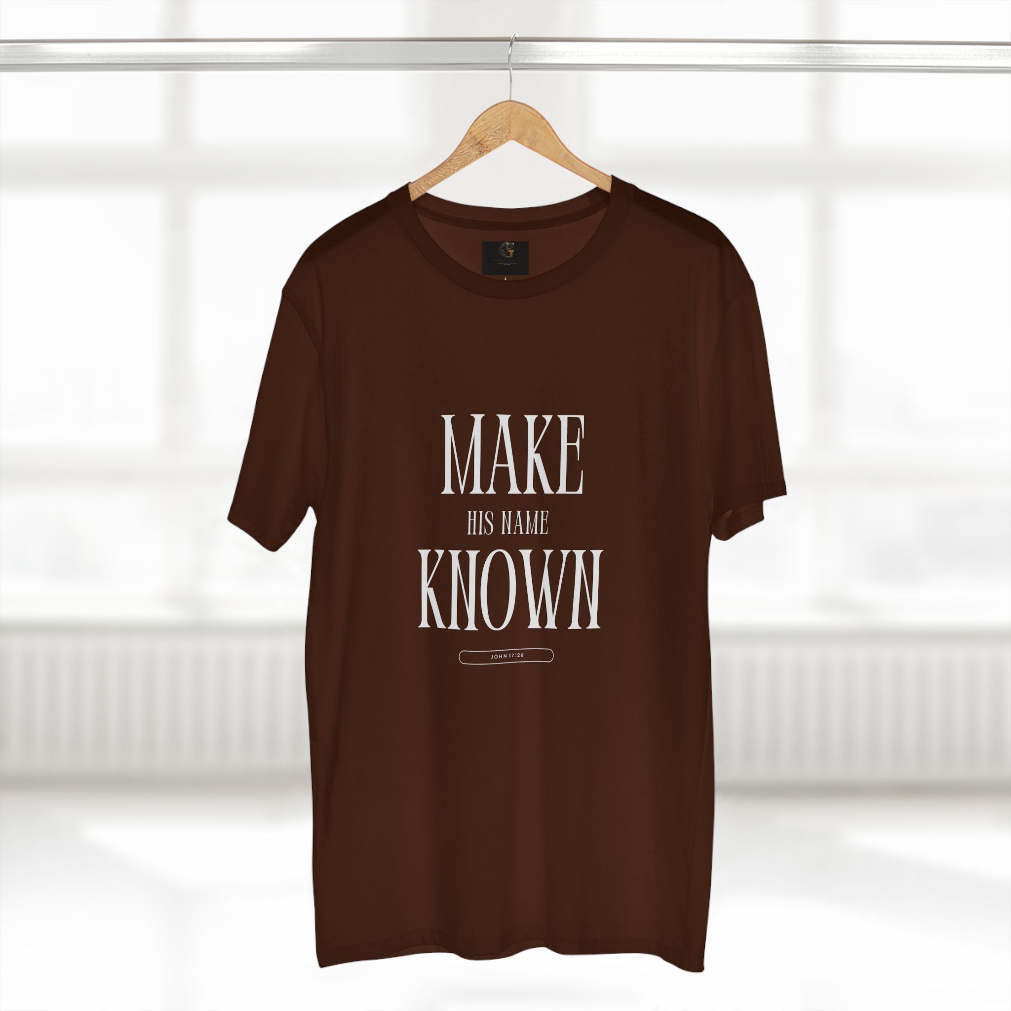 Make His Name Known Shirt | John 17 Revelation 4 Christian Tee | Faith Based Apparel | Gospel Mission | Bible Verse Top for Him