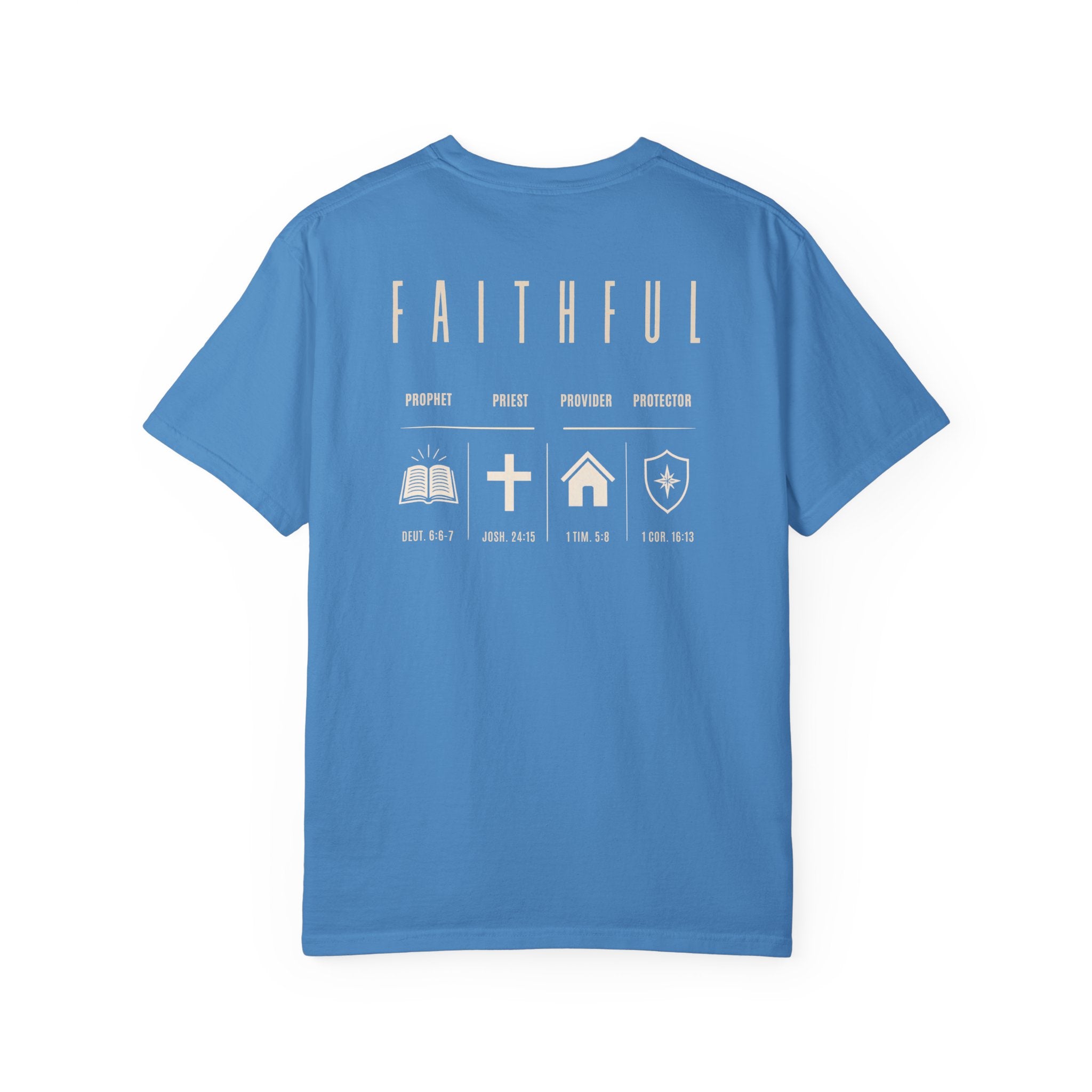 Faithful Christian Father Shirt | Prophet Priest Provider Protector Tee | Biblical Fatherhood Shirt | Christian Dad Gift | Father's Day Gift