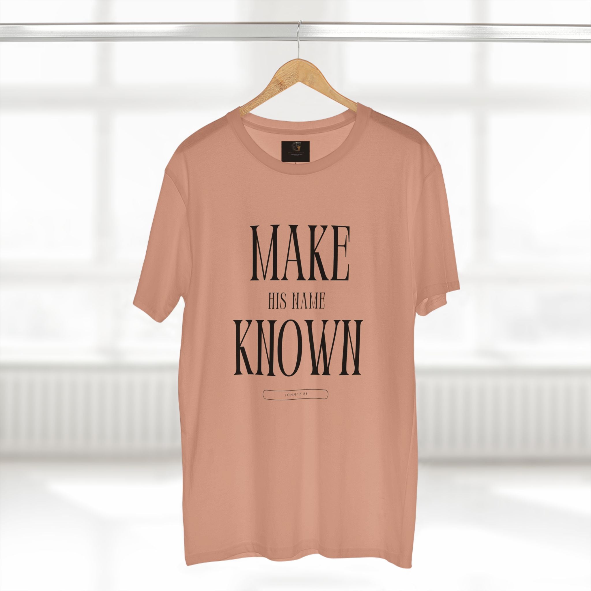 Make His Name Known Shirt | John 17 Revelation 4 Christian Tee | Faith Based Apparel | Gospel Mission | Bible Verse Top for Him
