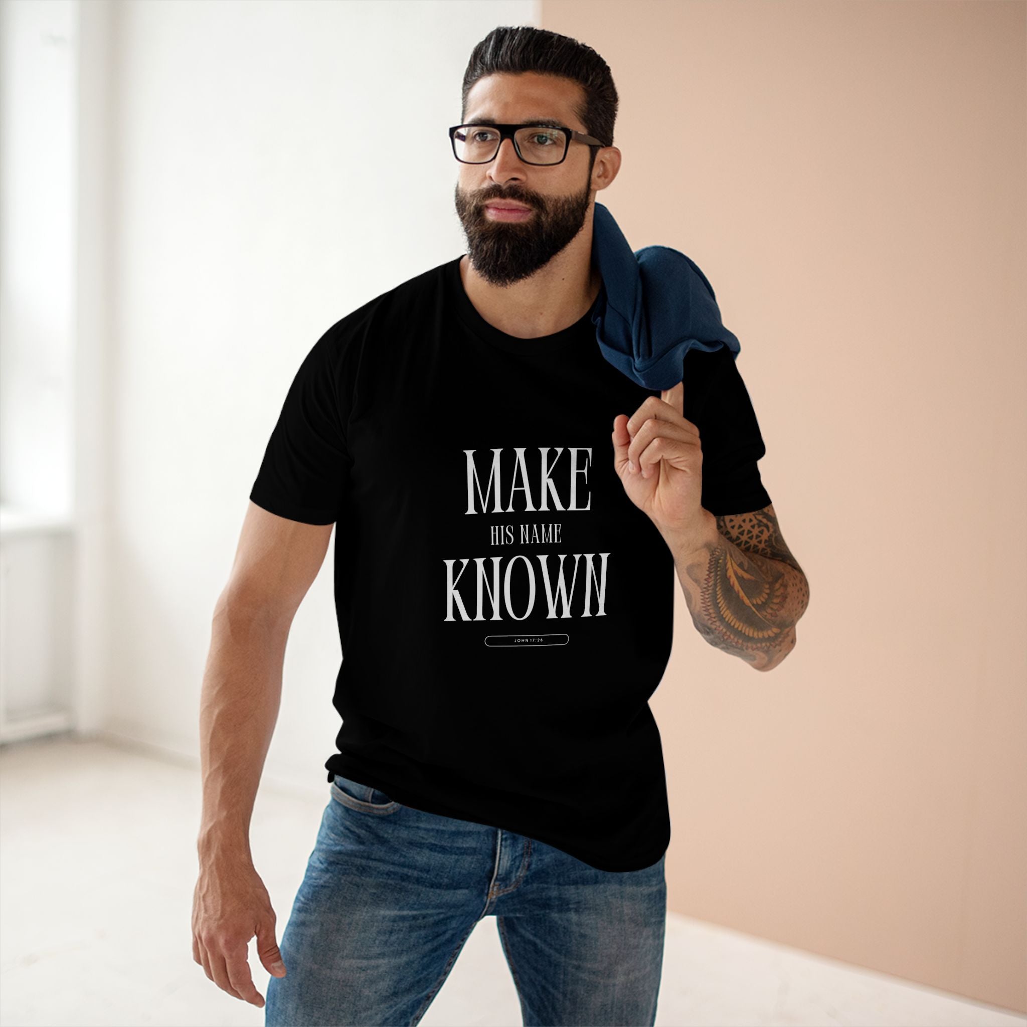Make His Name Known Shirt | John 17 Revelation 4 Christian Tee | Faith Based Apparel | Gospel Mission | Bible Verse Top for Him