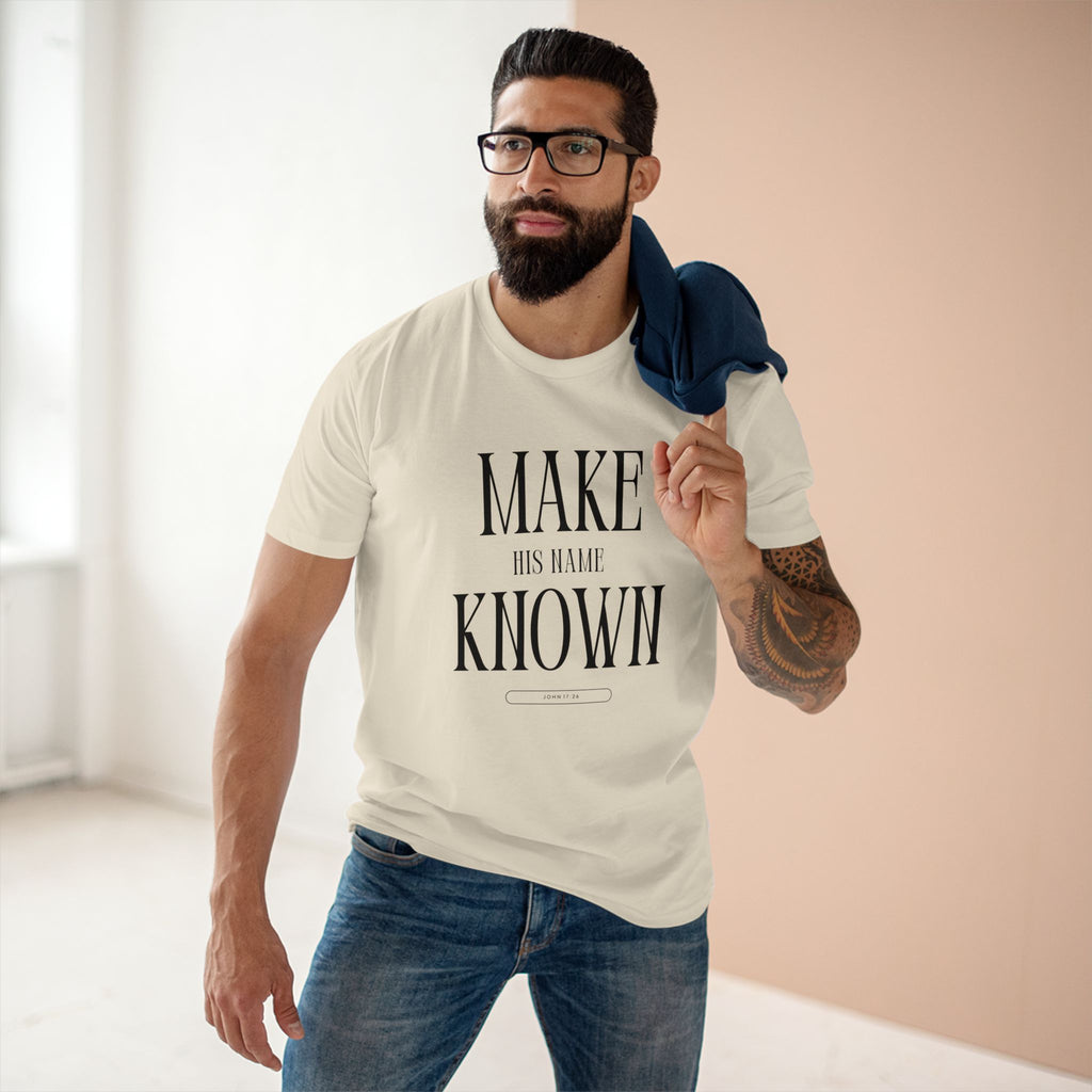 Make His Name Known Shirt | John 17 Revelation 4 Christian Tee | Faith Based Apparel | Gospel Mission | Bible Verse Top for Him