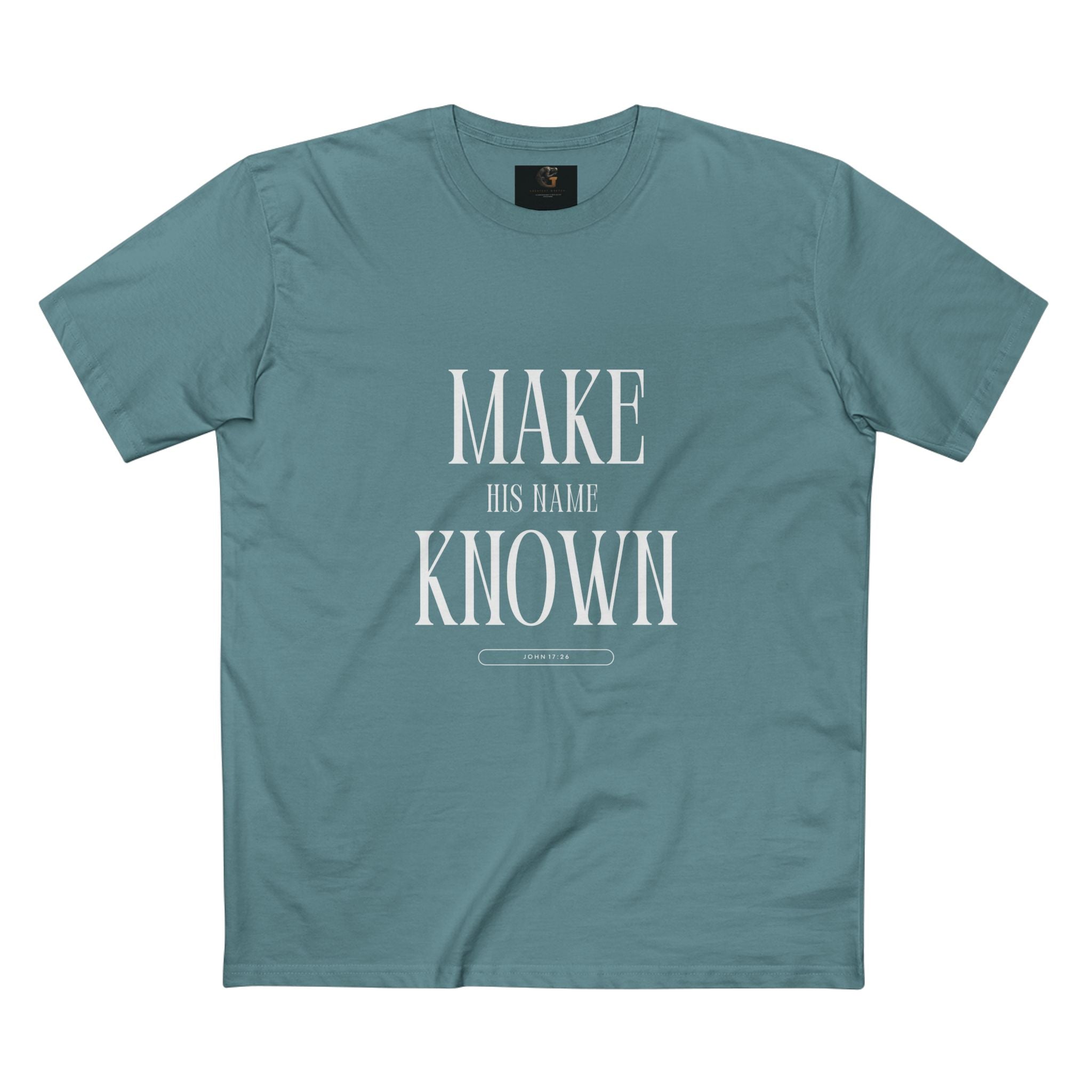 Make His Name Known Shirt | John 17 Revelation 4 Christian Tee | Faith Based Apparel | Gospel Mission | Bible Verse Top for Him