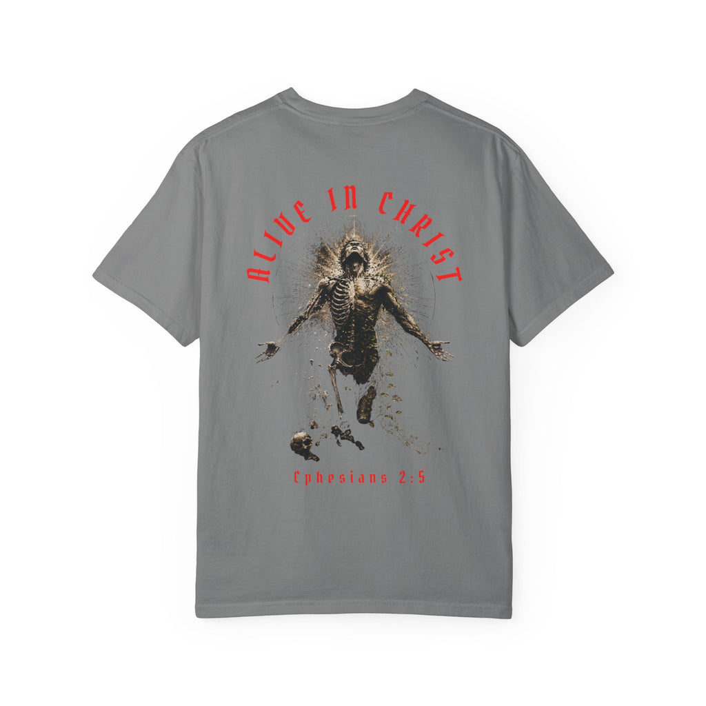 Dead In Your Sins Alive In Christ Tee | Ephesians 2:1-5 Shirt | Christian Graphic T Shirt | Biblical Streetwear | Faith Based Apparel