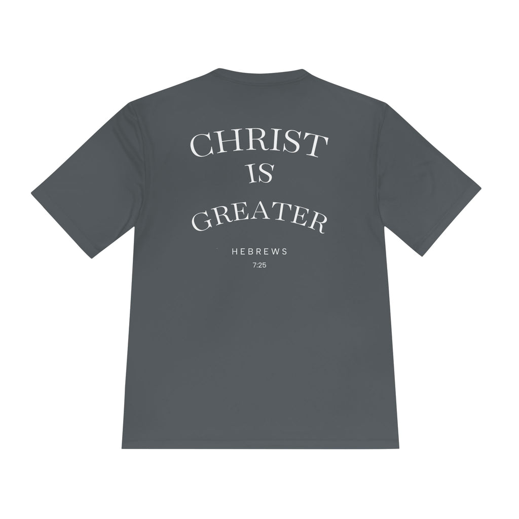 Your Sin is Great but Christ is Greater Performance / Casual T-Shirt
