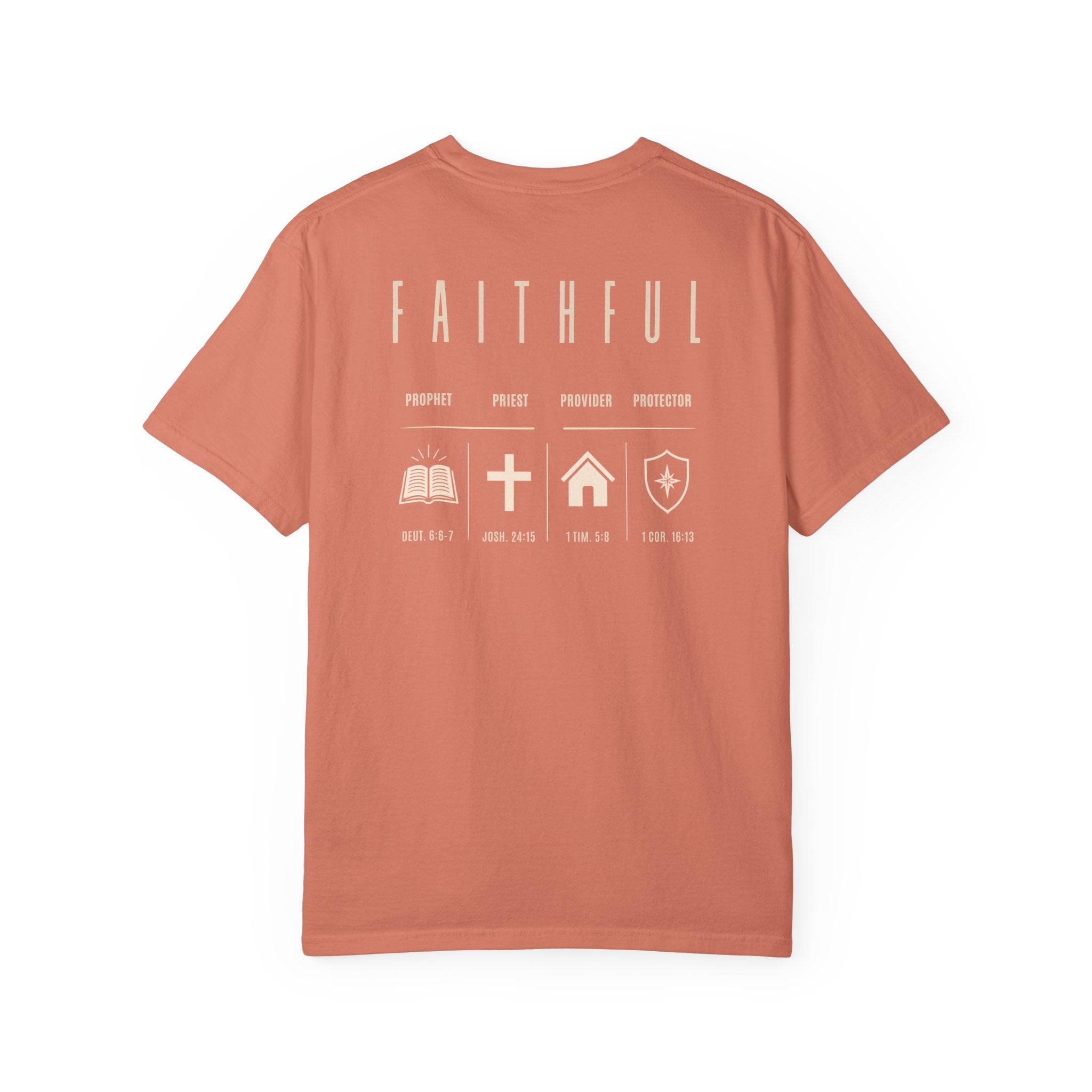 Faithful Christian Father Shirt | Prophet Priest Provider Protector Tee | Biblical Fatherhood Shirt | Christian Dad Gift | Father's Day Gift