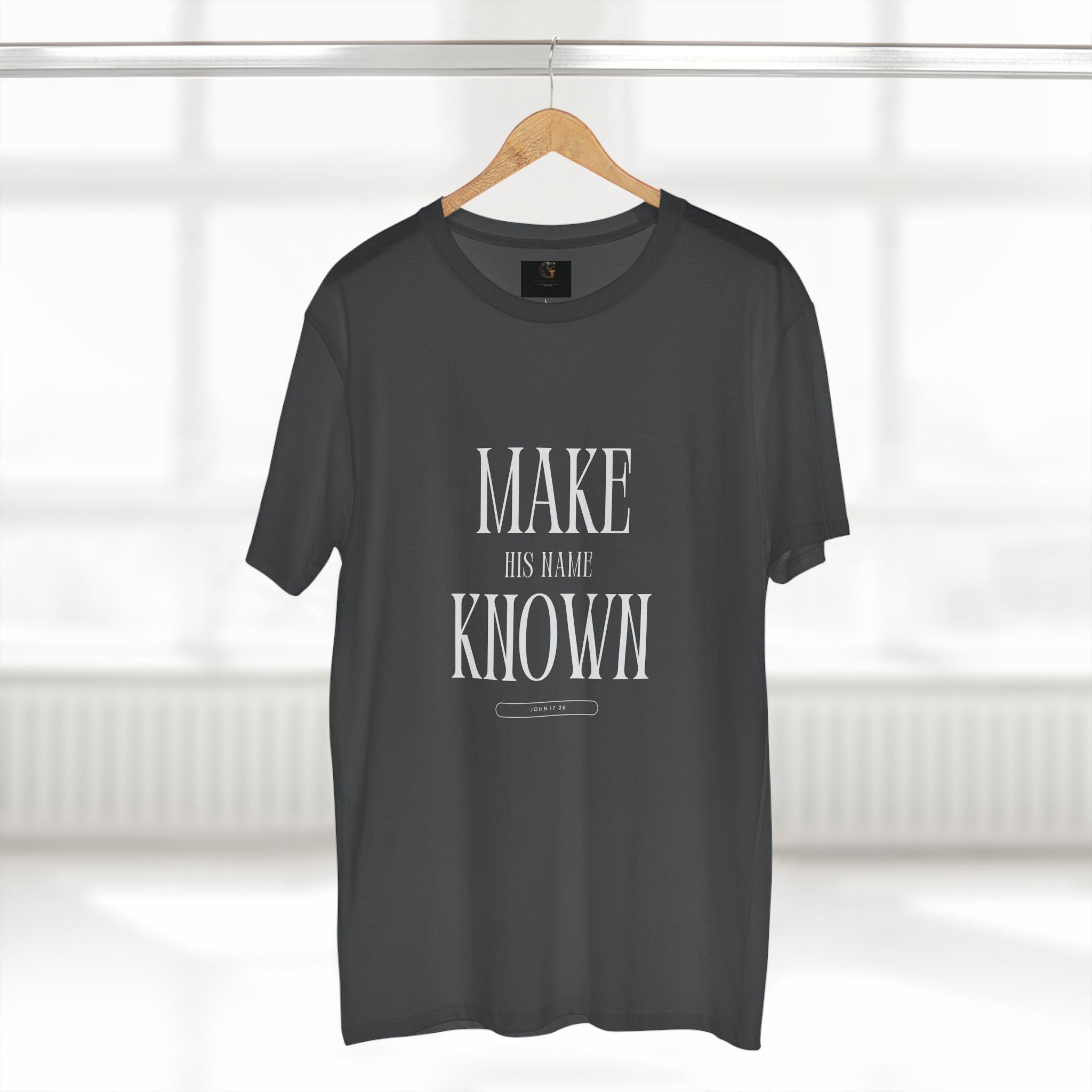 Make His Name Known Shirt | John 17 Revelation 4 Christian Tee | Faith Based Apparel | Gospel Mission | Bible Verse Top for Him