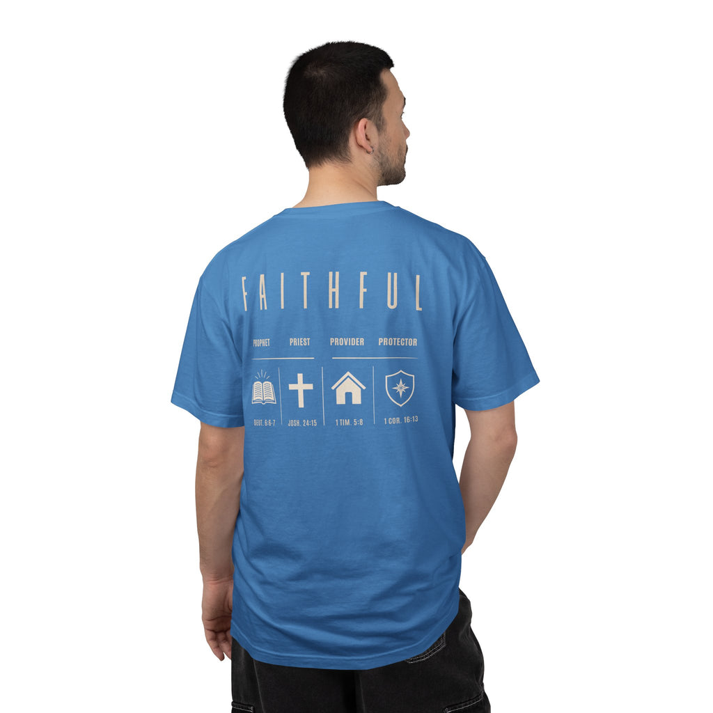 Faithful Christian Father Shirt | Prophet Priest Provider Protector Tee | Biblical Fatherhood Shirt | Christian Dad Gift | Father's Day Gift