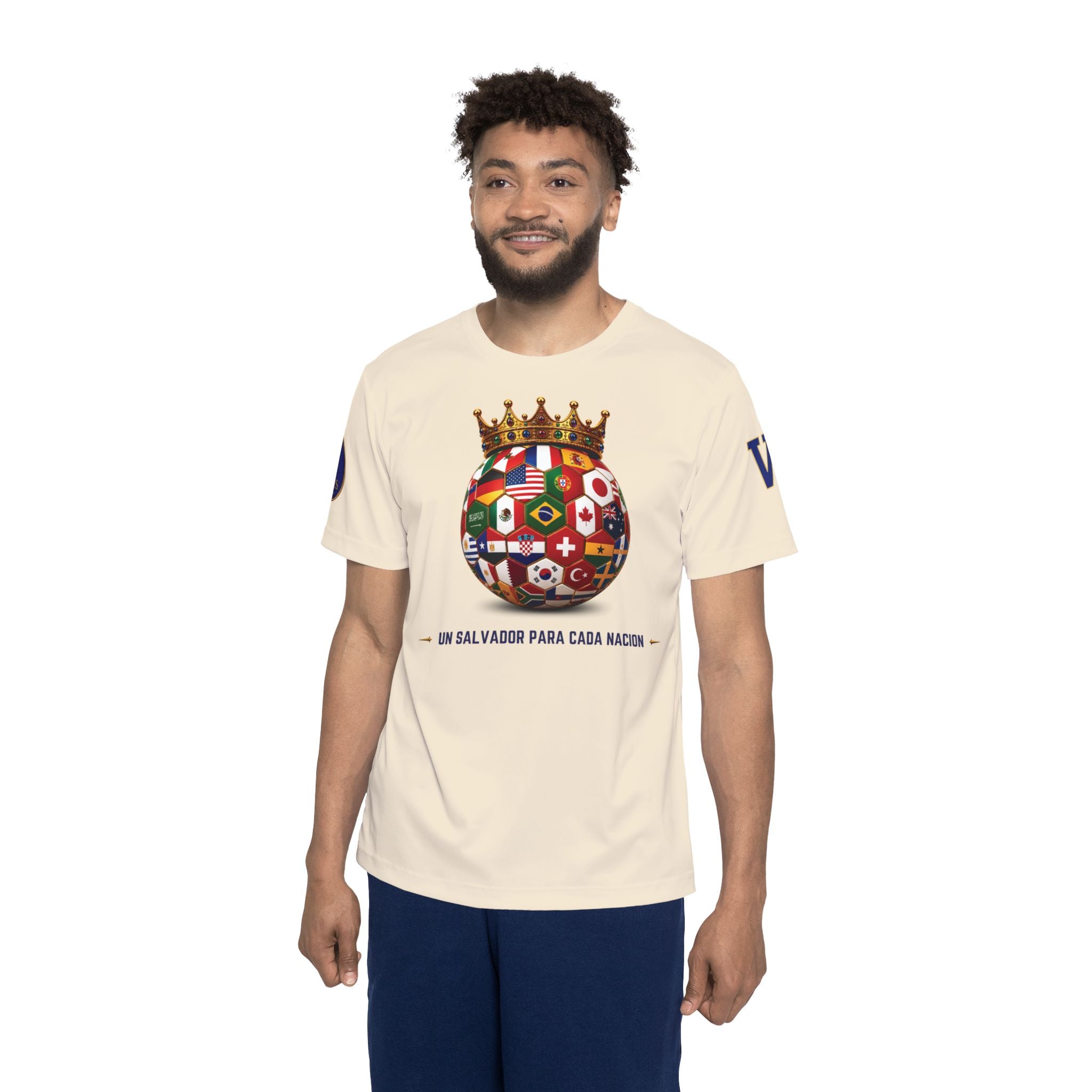Un Salvador, Todas las Naciones | Salmo 86:9 | Cristiano Fútbol | Camiseta Cristiana Rey de Reyes | Ropa Cristiana | Cristiana Inspirada